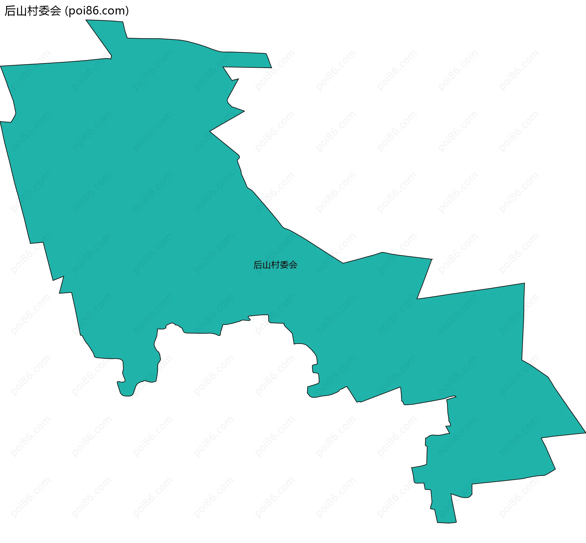 后山村委会边界地图