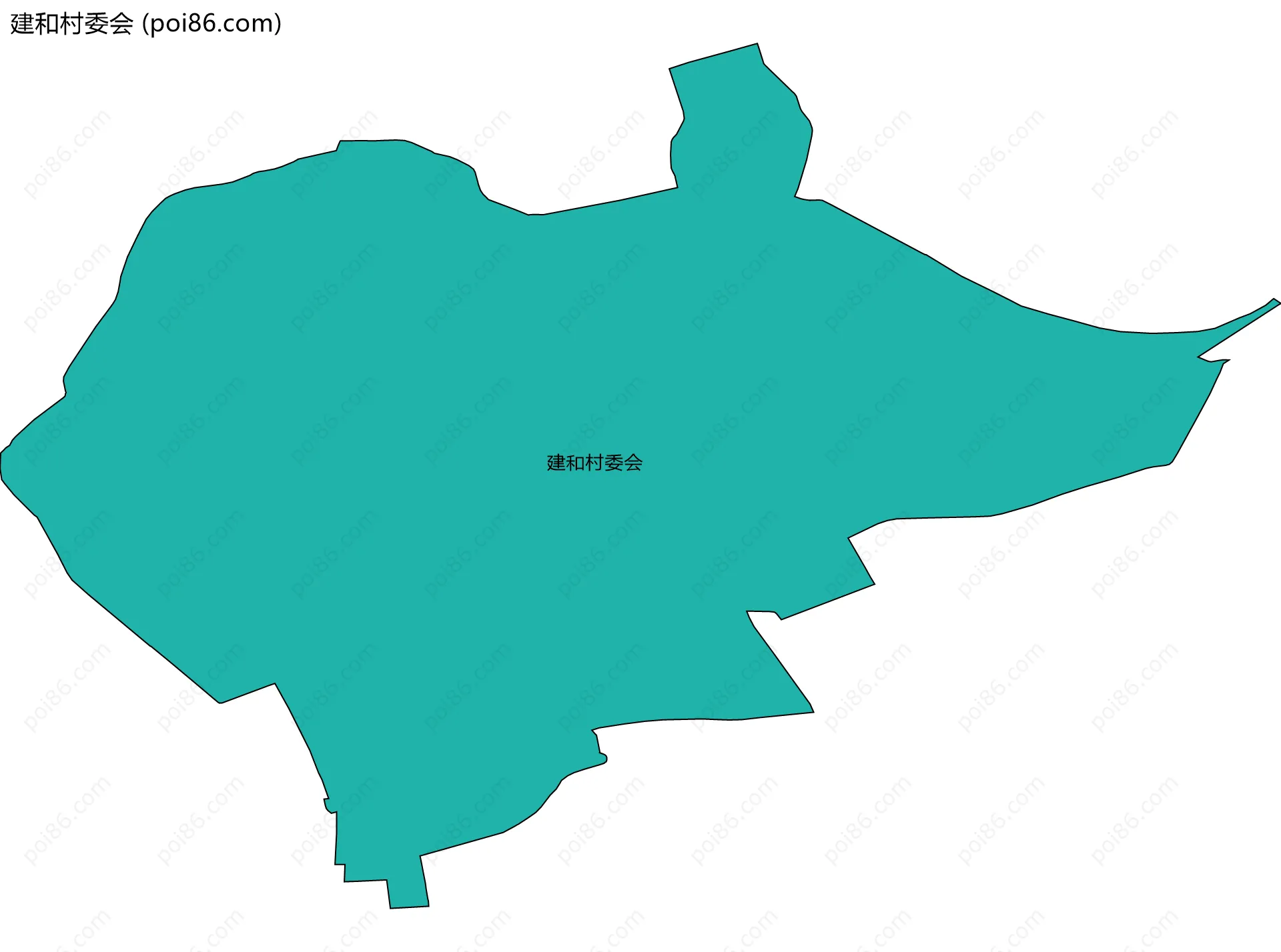 建和村委会边界地图