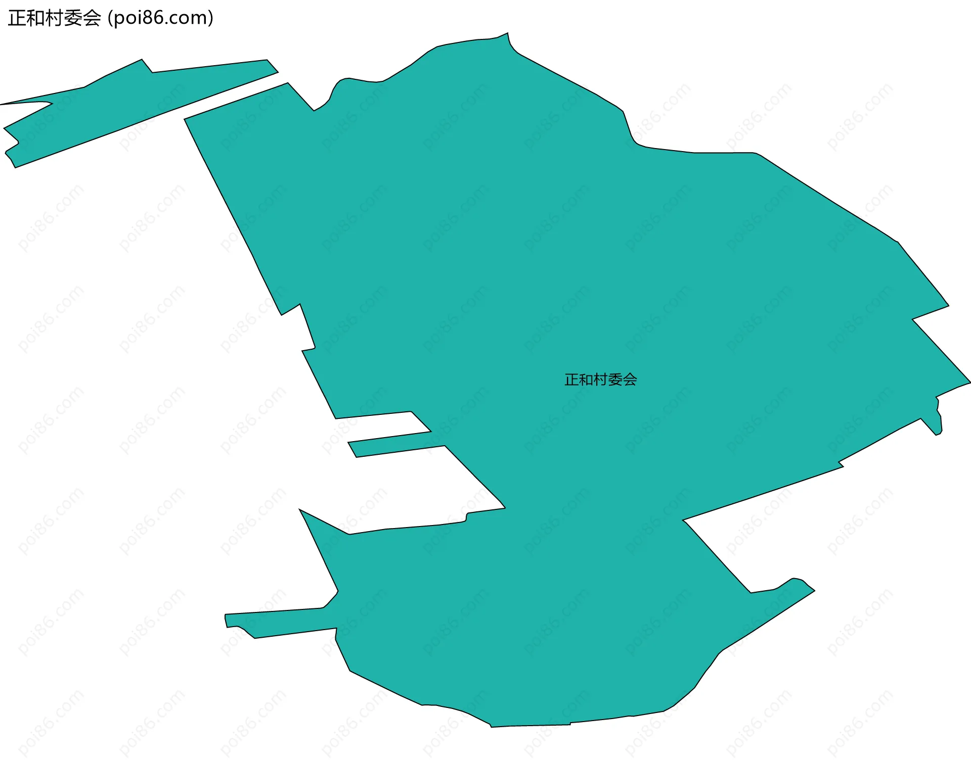 正和村委会边界地图