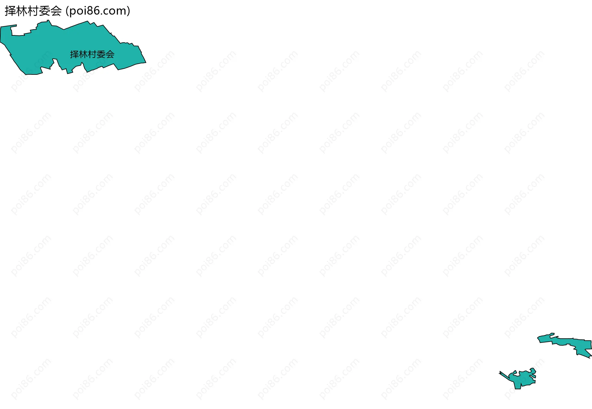 择林村委会边界地图