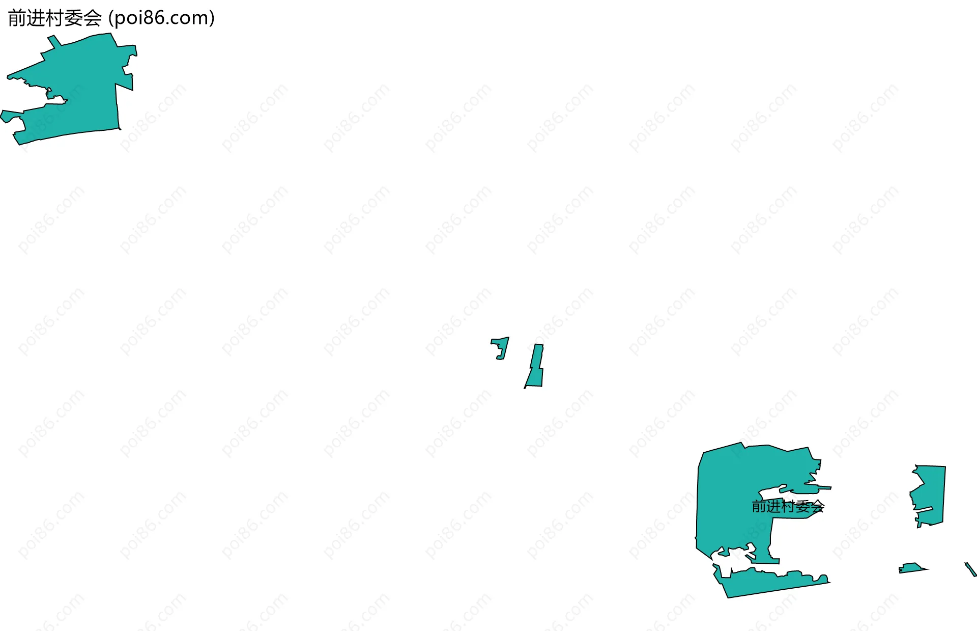 前进村委会边界地图