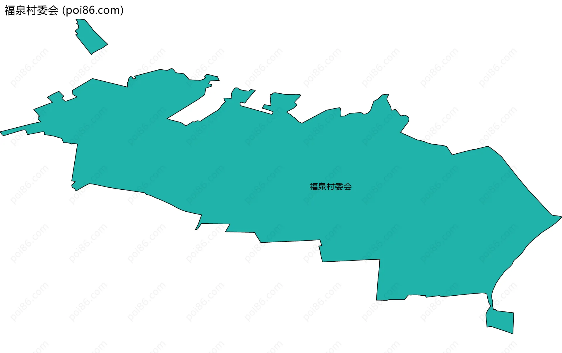 福泉村委会边界地图