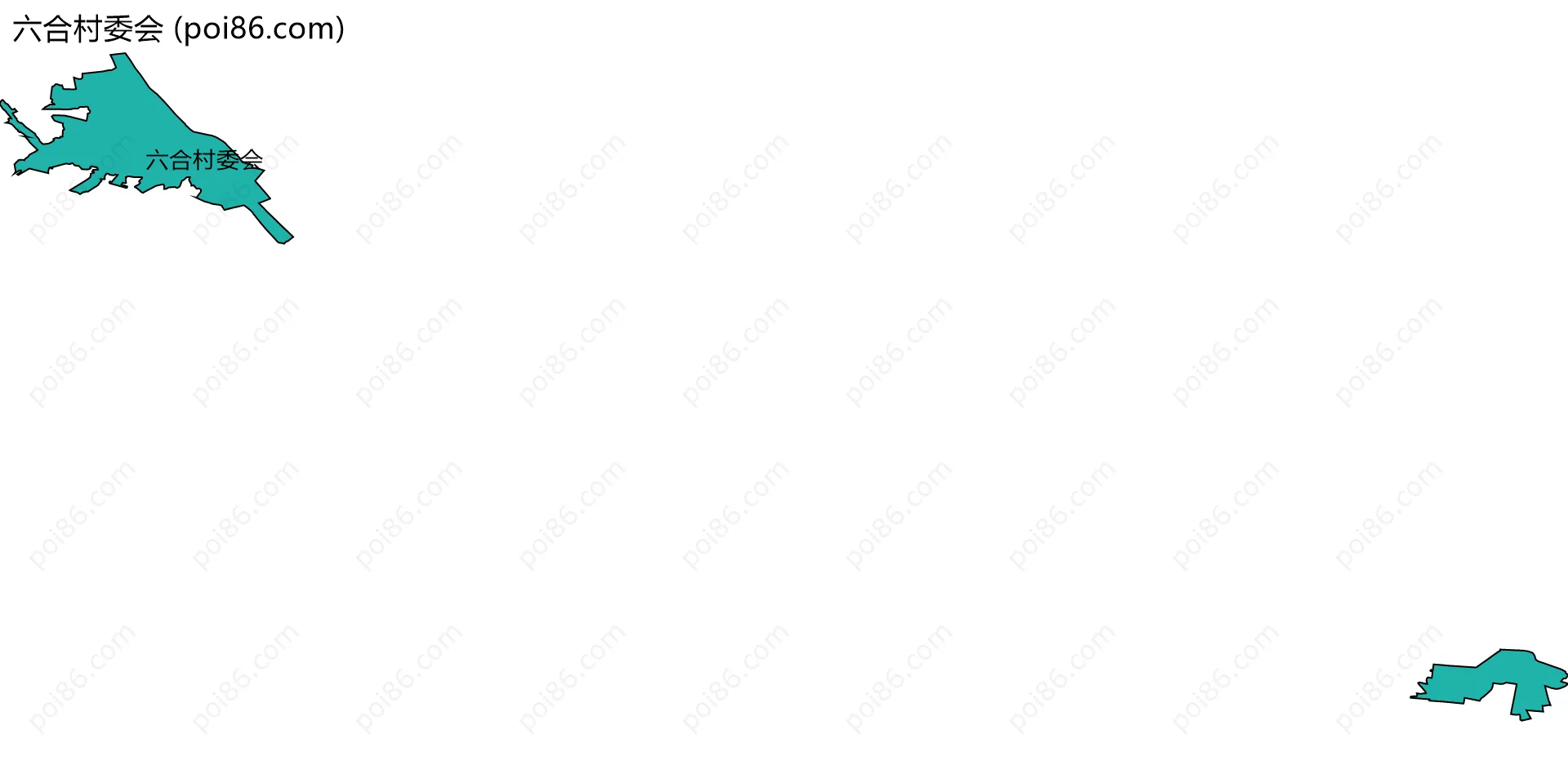 六合村委会边界地图