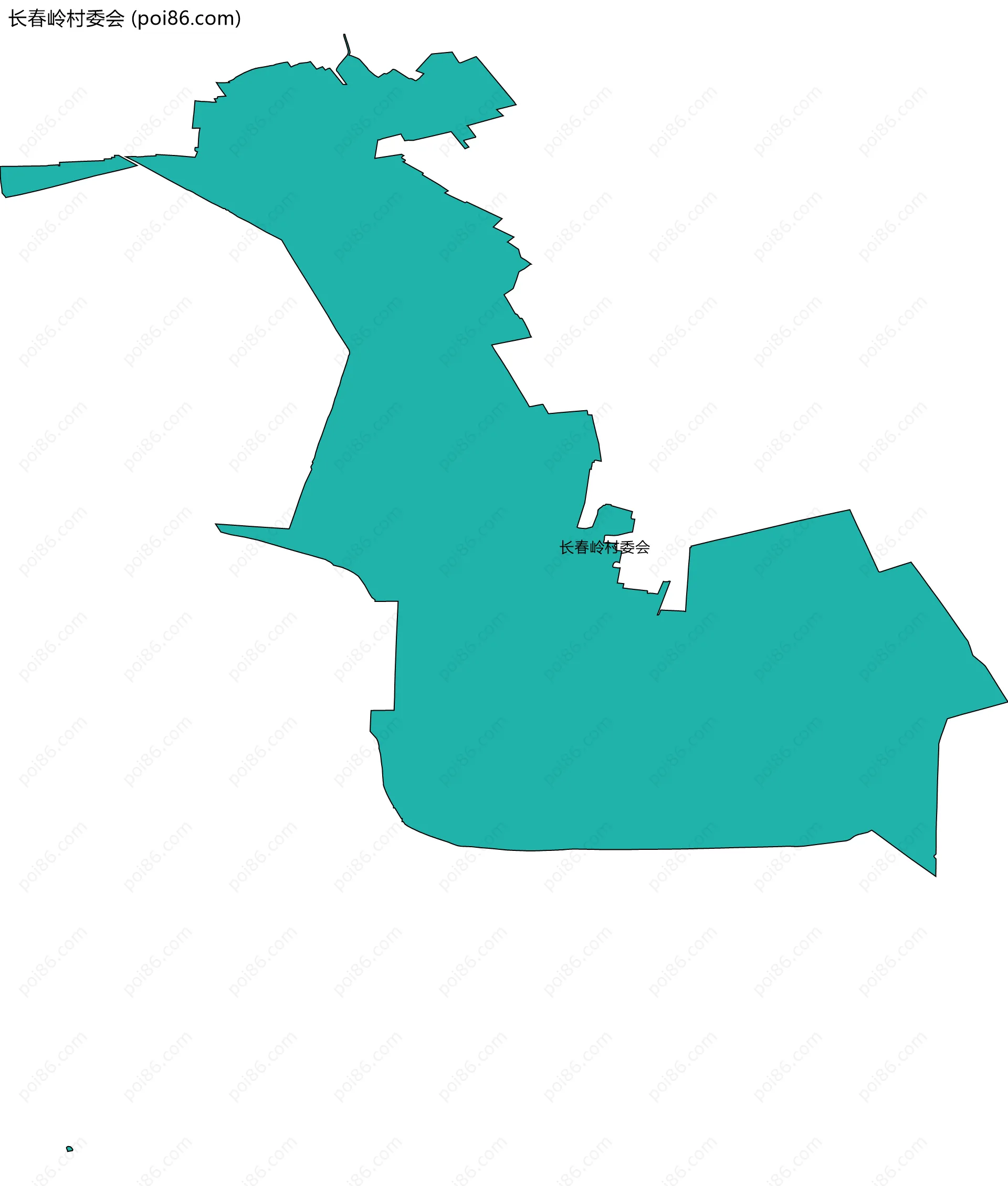 长春岭村委会边界地图
