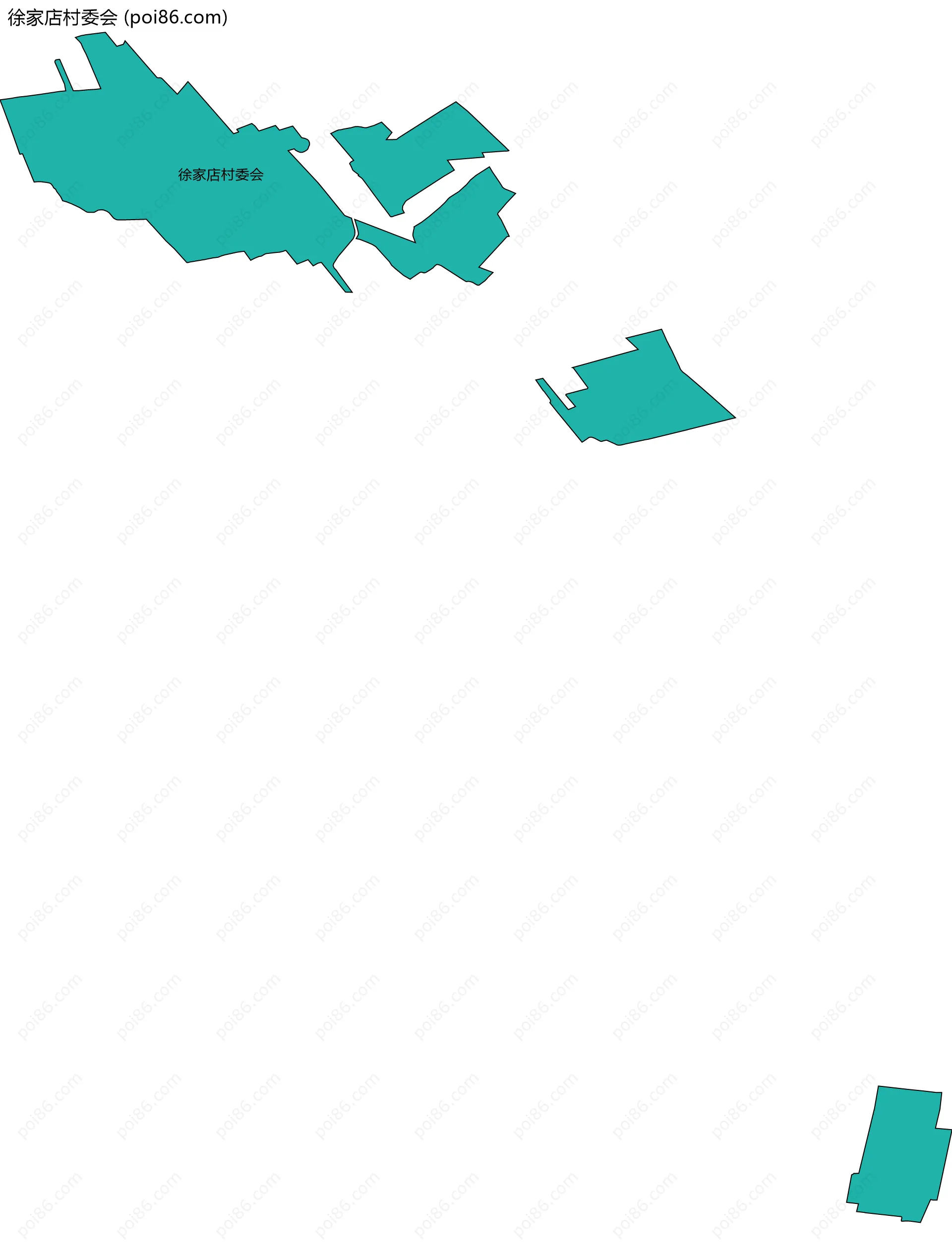 徐家店村委会边界地图