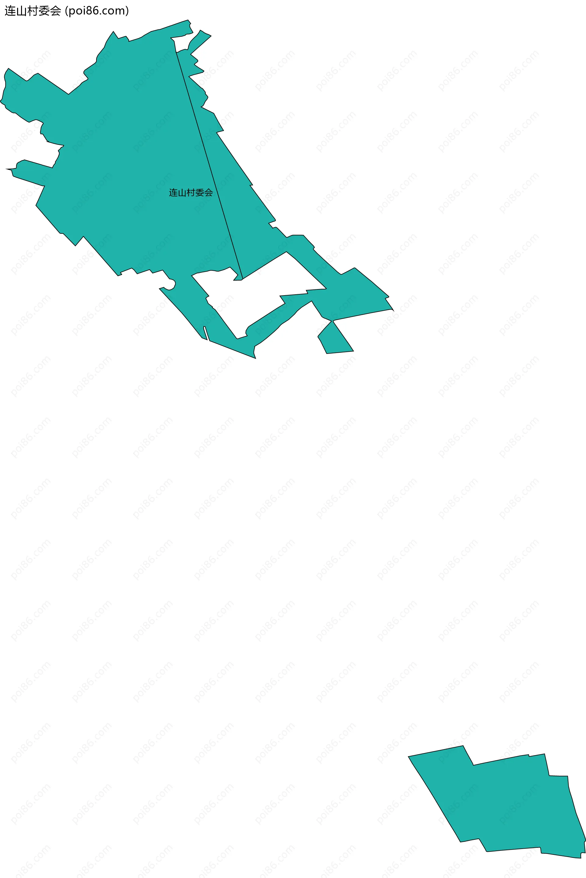 连山村委会边界地图