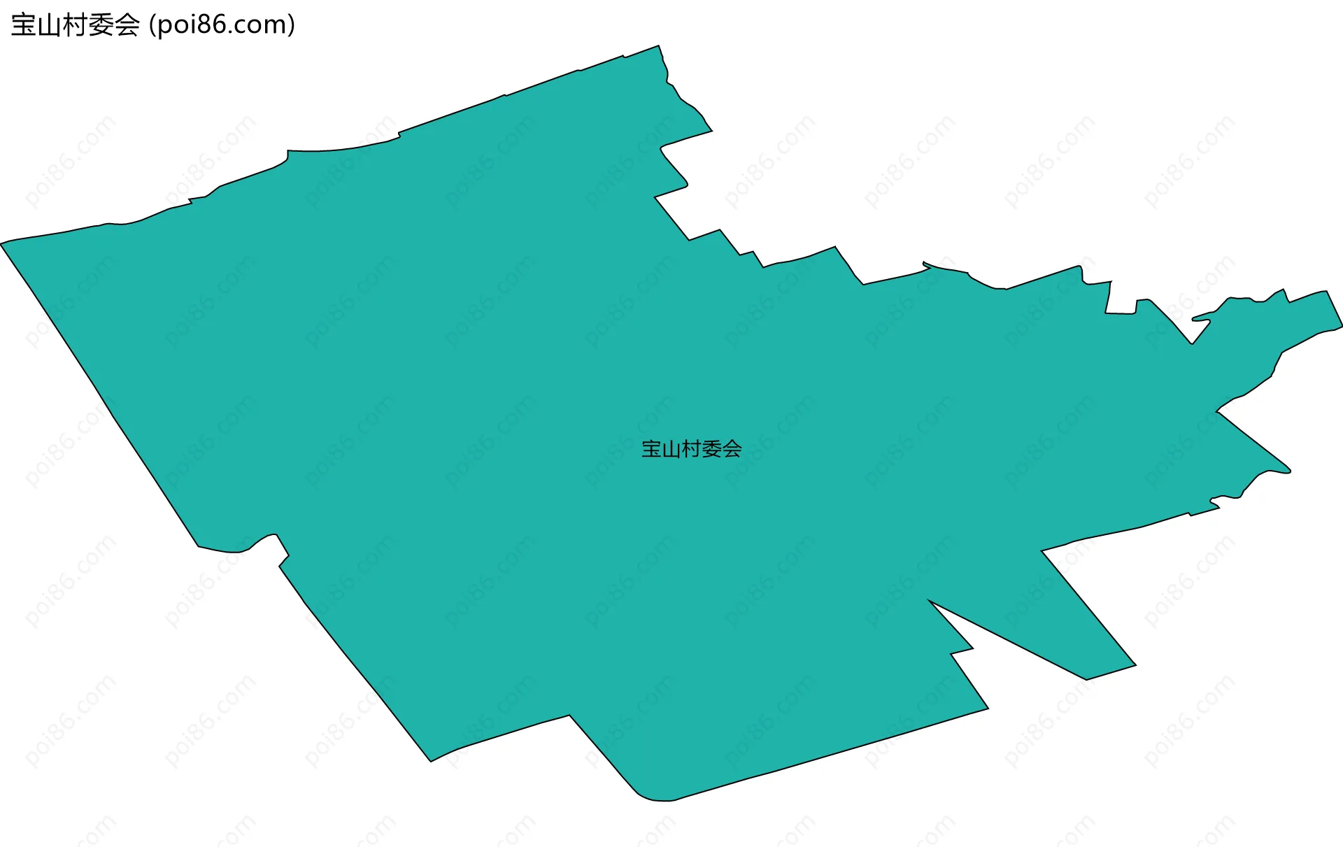 宝山村委会边界地图