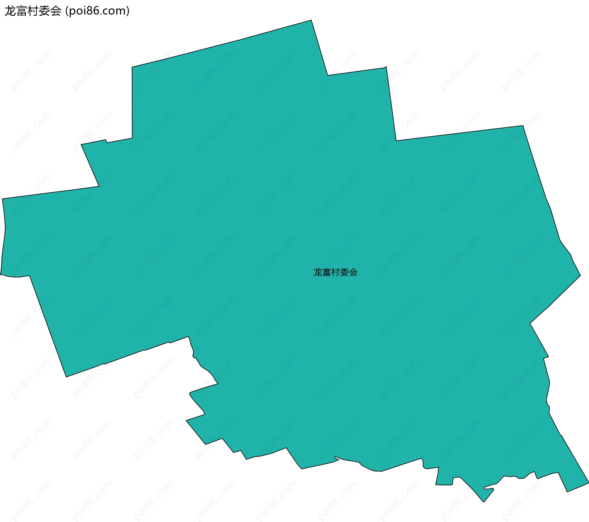 龙富村委会边界地图