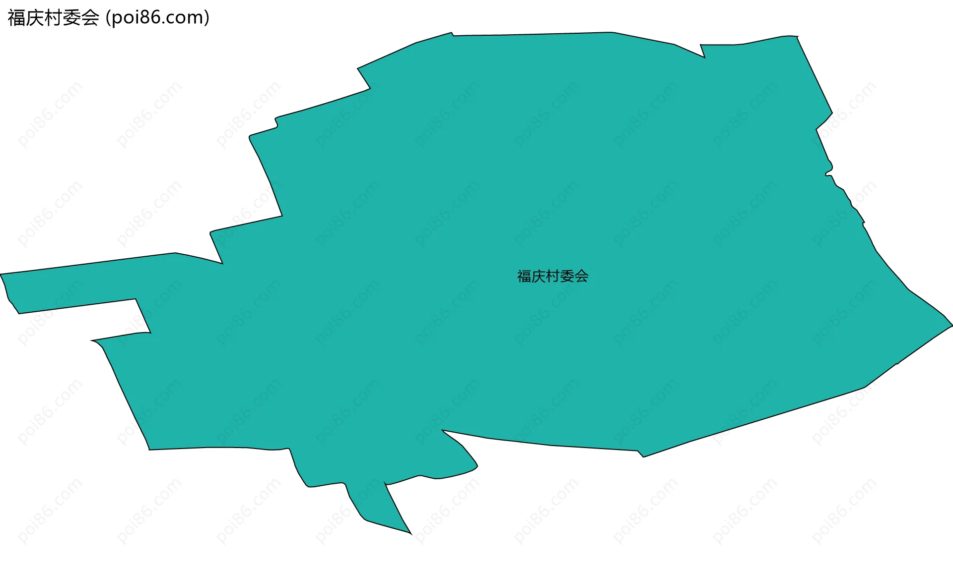福庆村委会边界地图