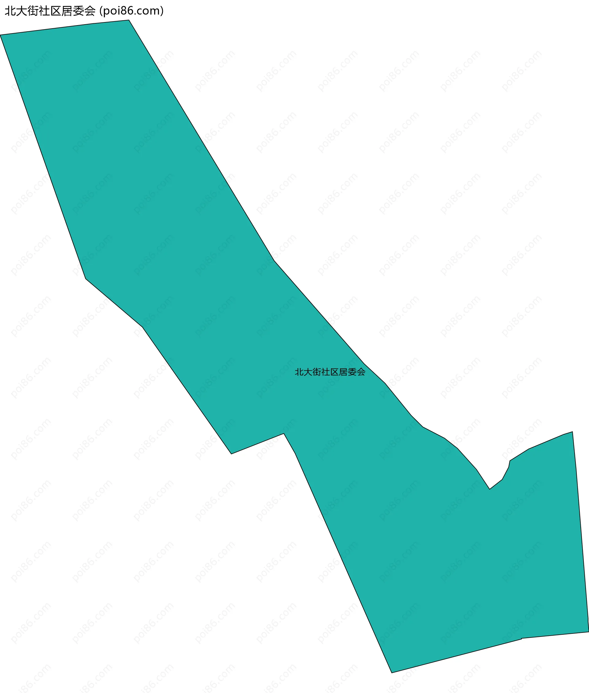 北大街社区居委会边界地图