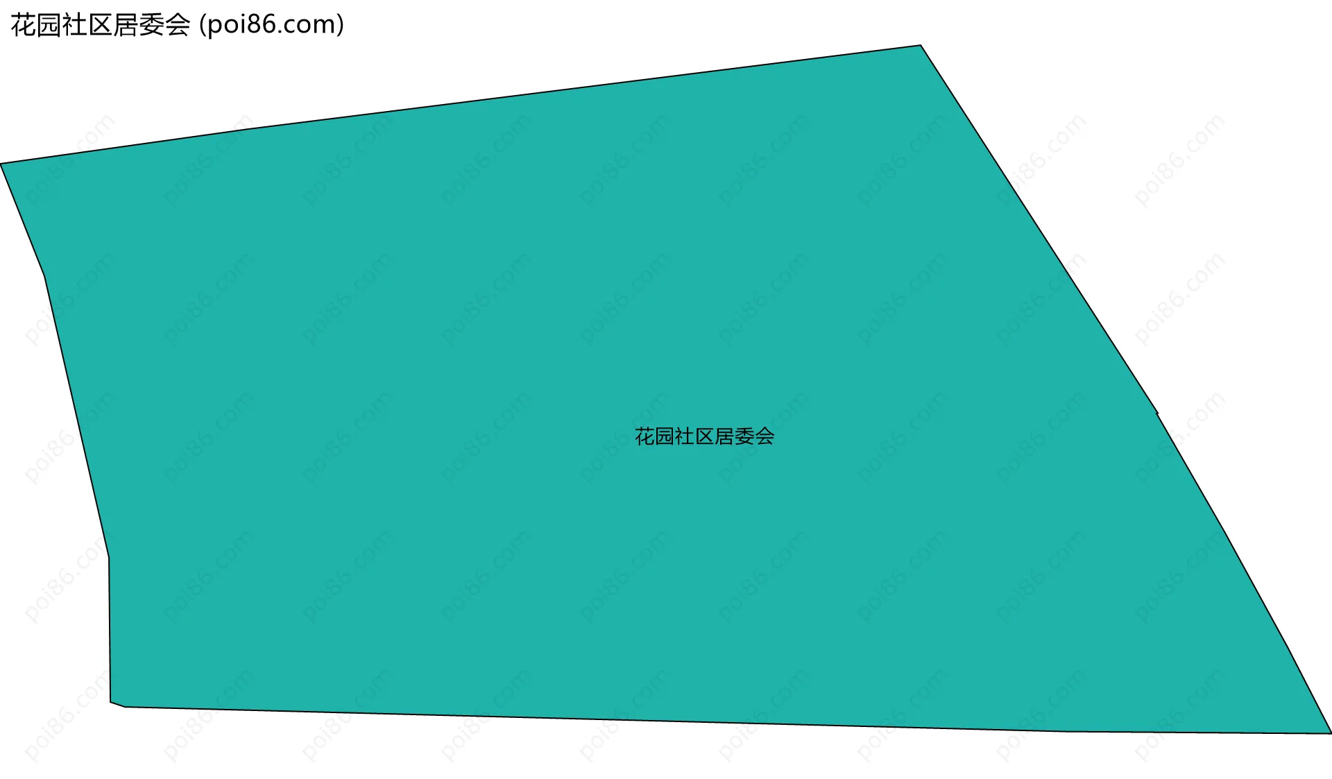 花园社区居委会边界地图