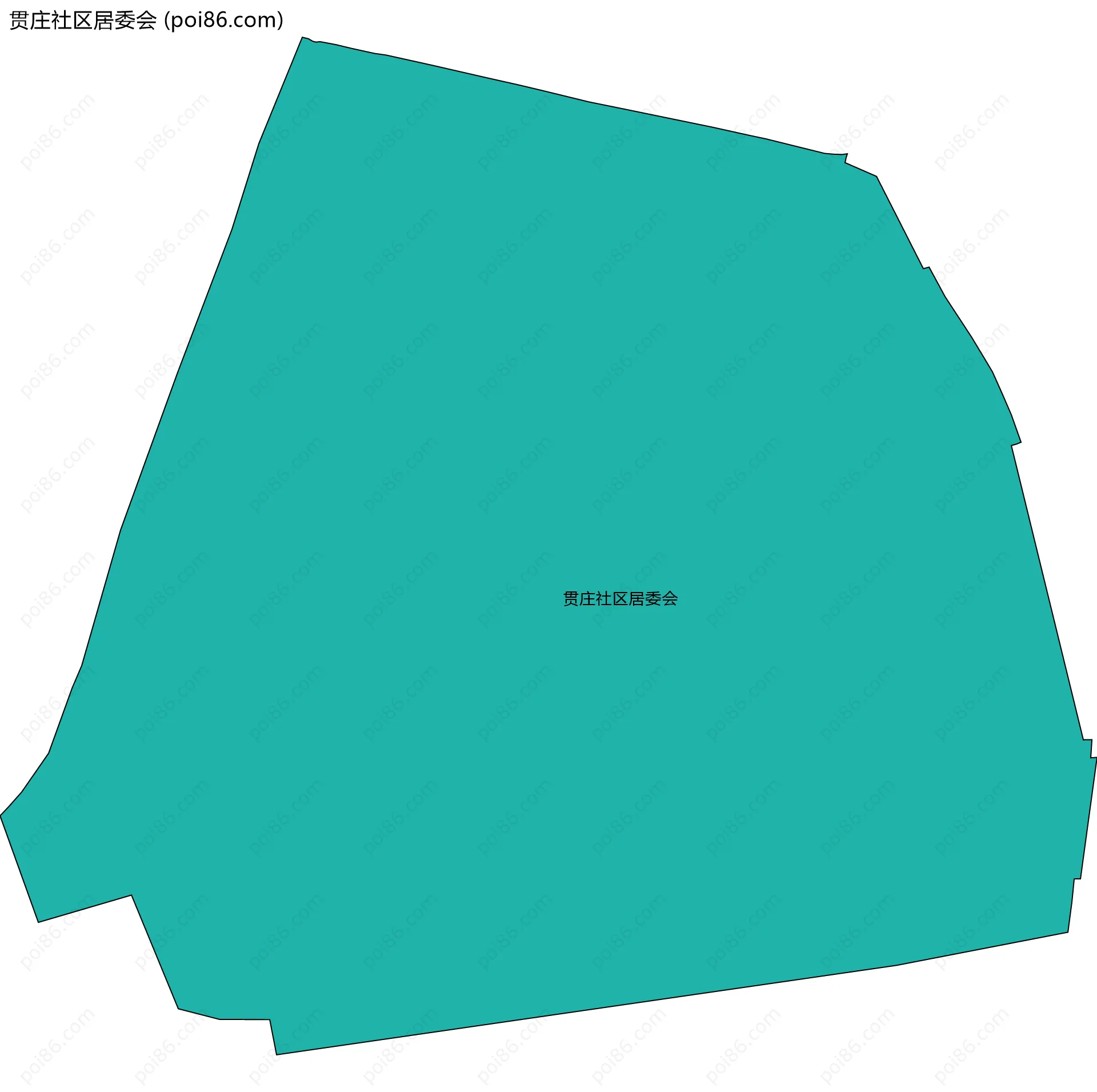 贯庄社区居委会边界地图