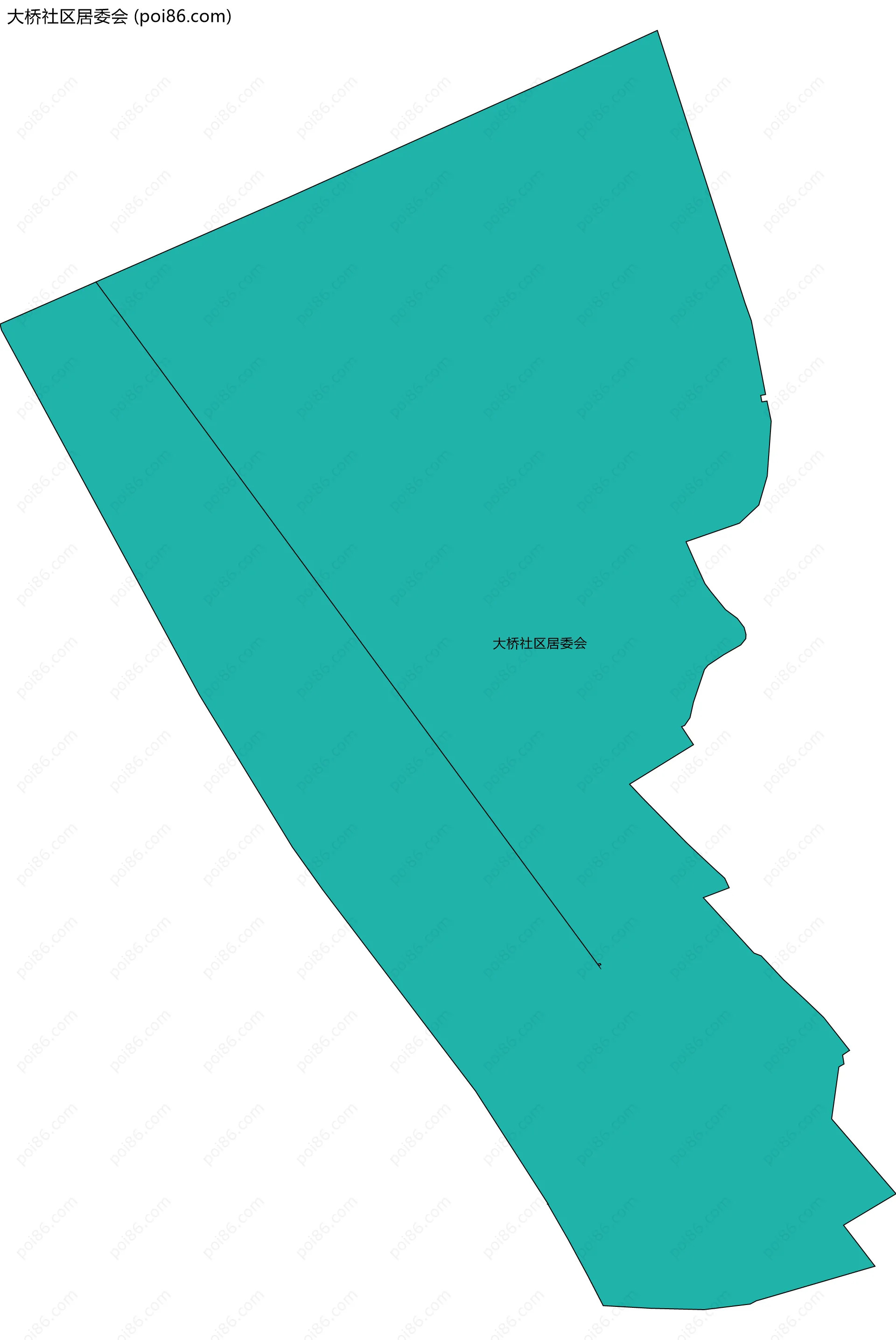 大桥社区居委会边界地图