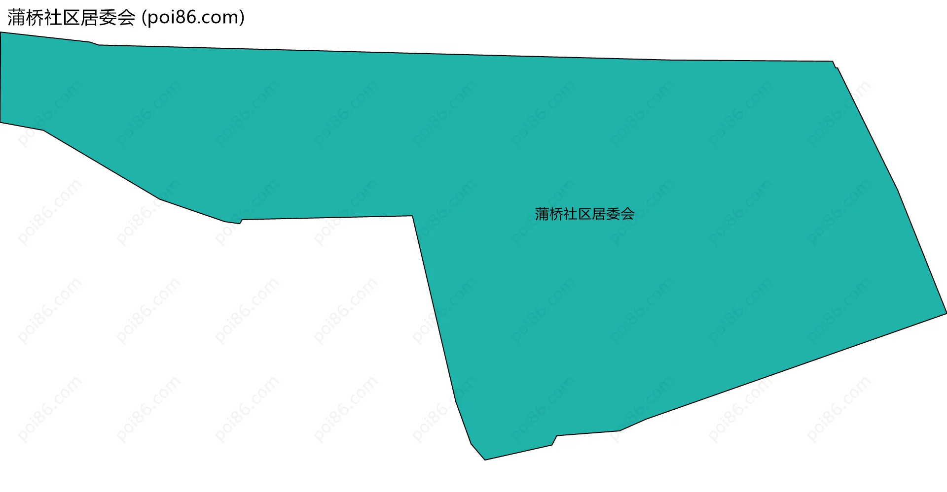 蒲桥社区居委会边界地图