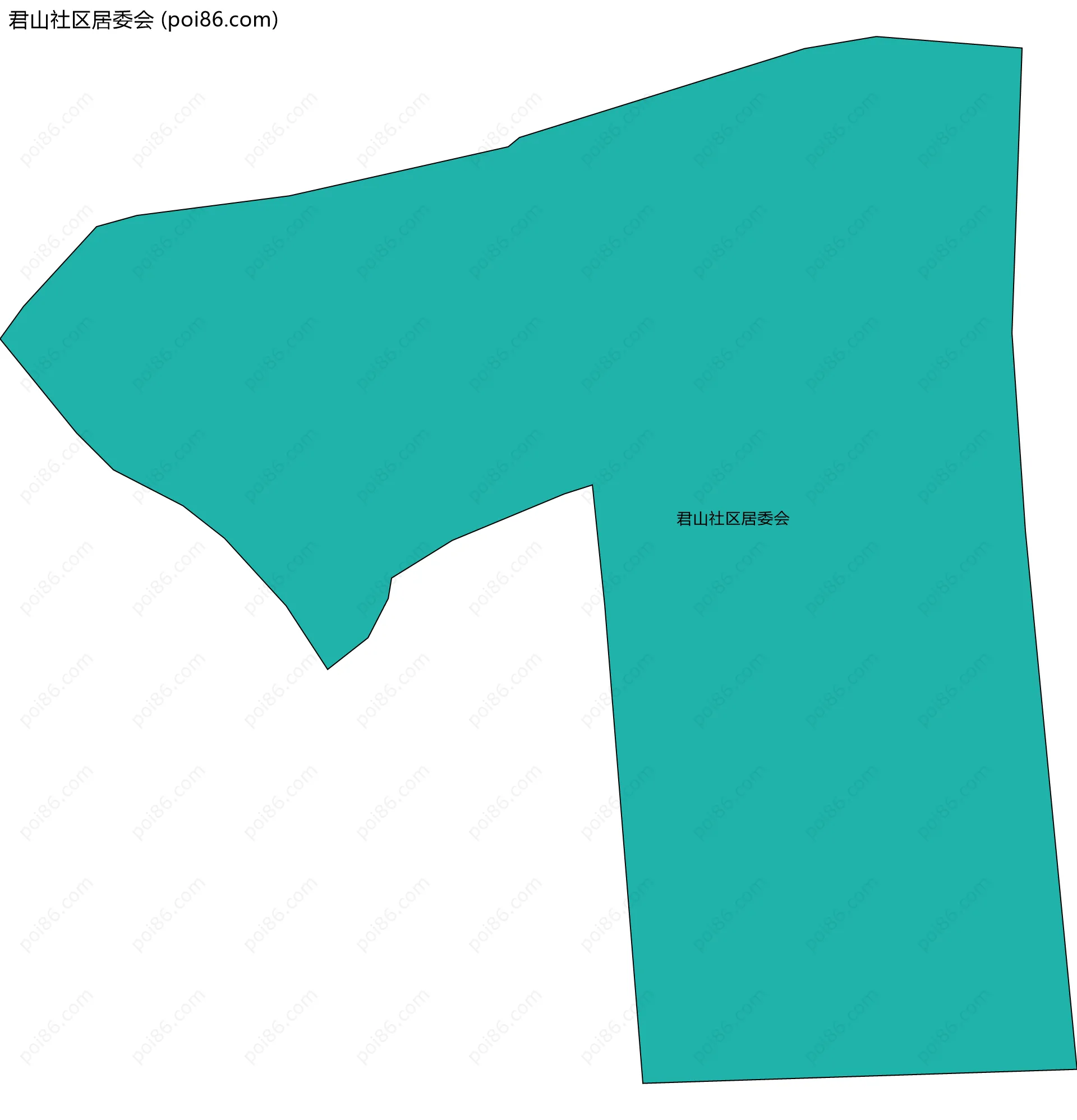 君山社区居委会边界地图