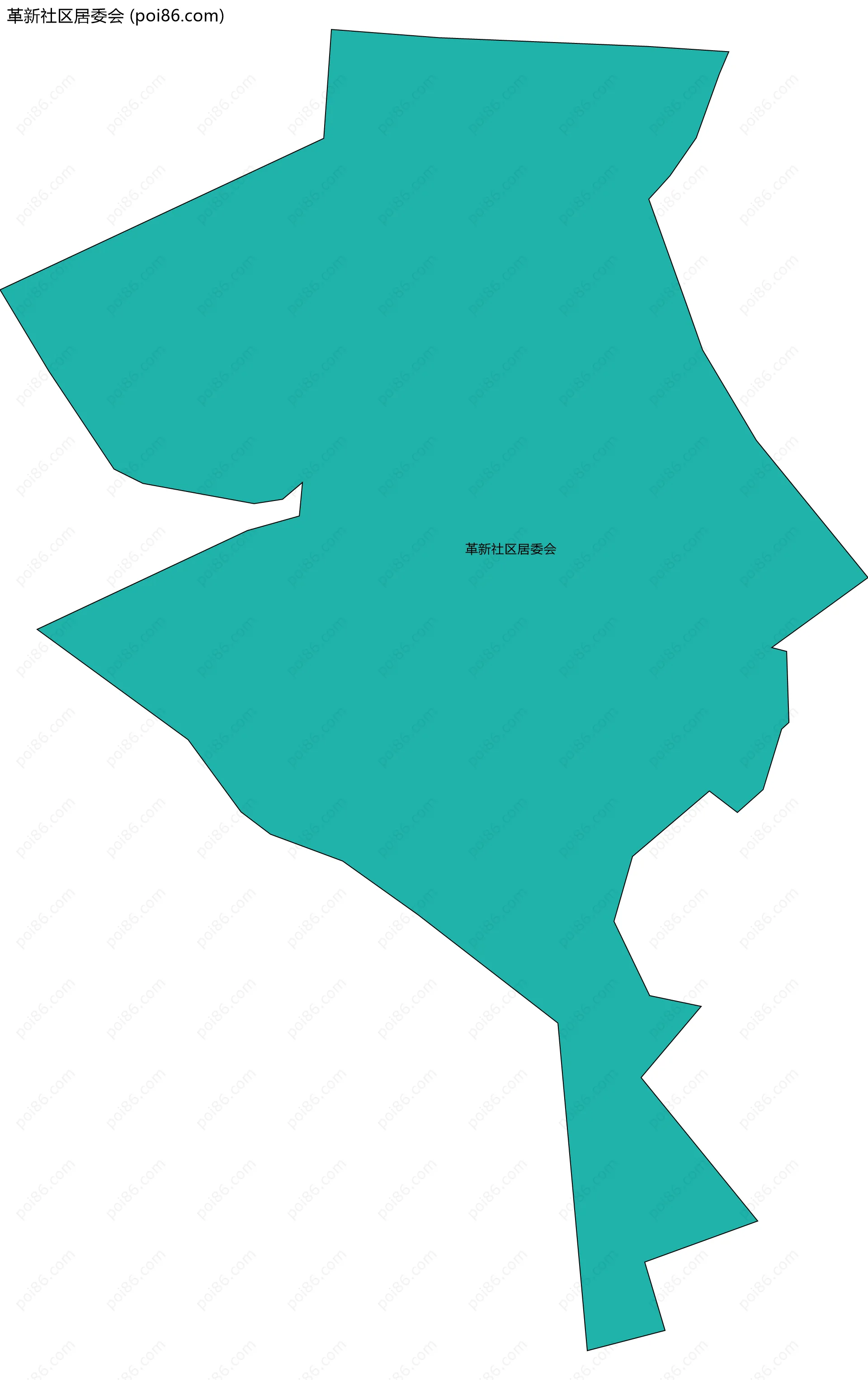 革新社区居委会边界地图