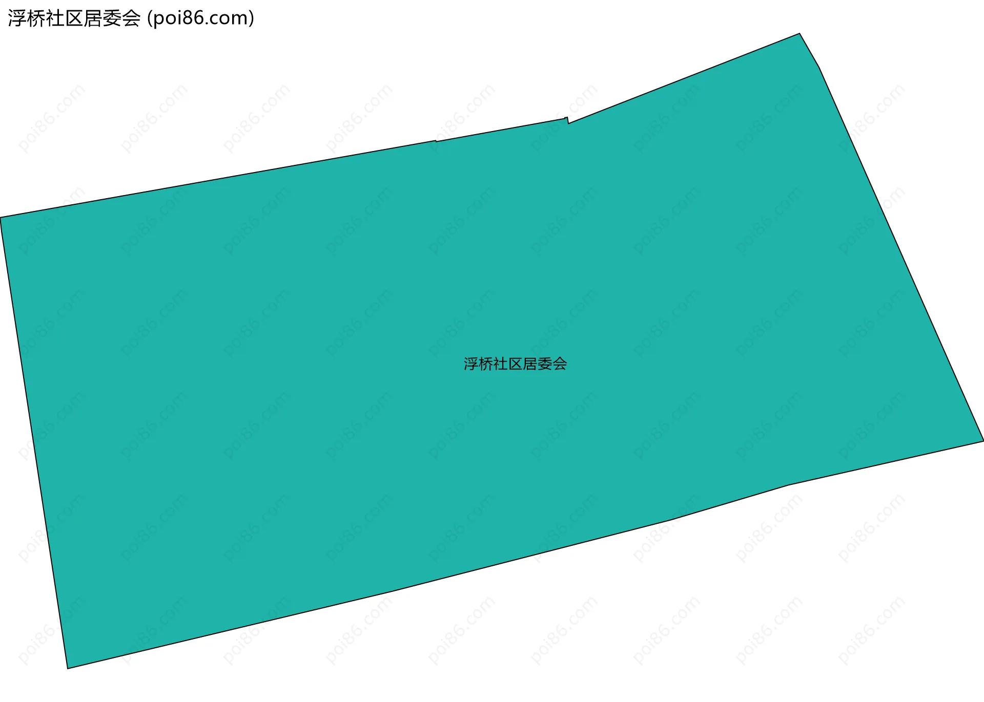 浮桥社区居委会边界地图