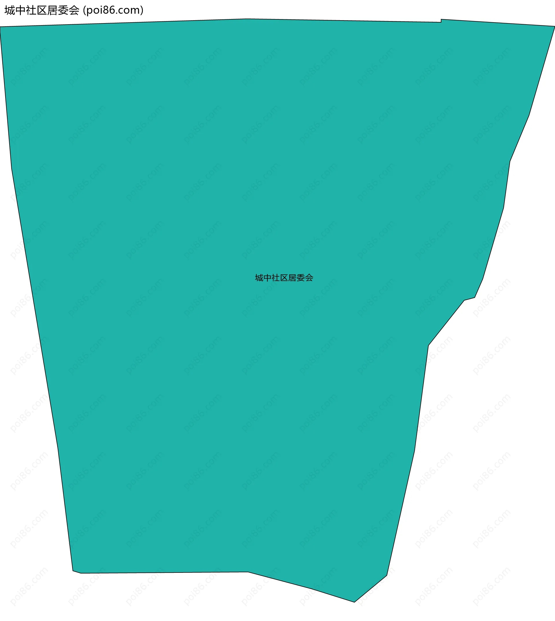 城中社区居委会边界地图
