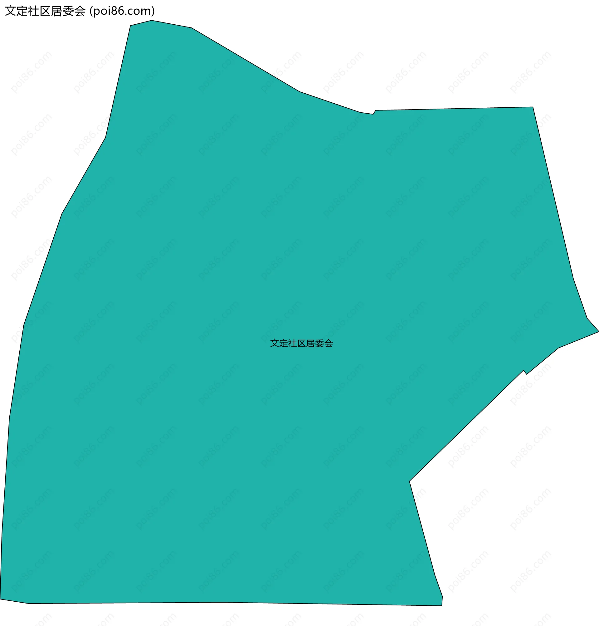 文定社区居委会边界地图