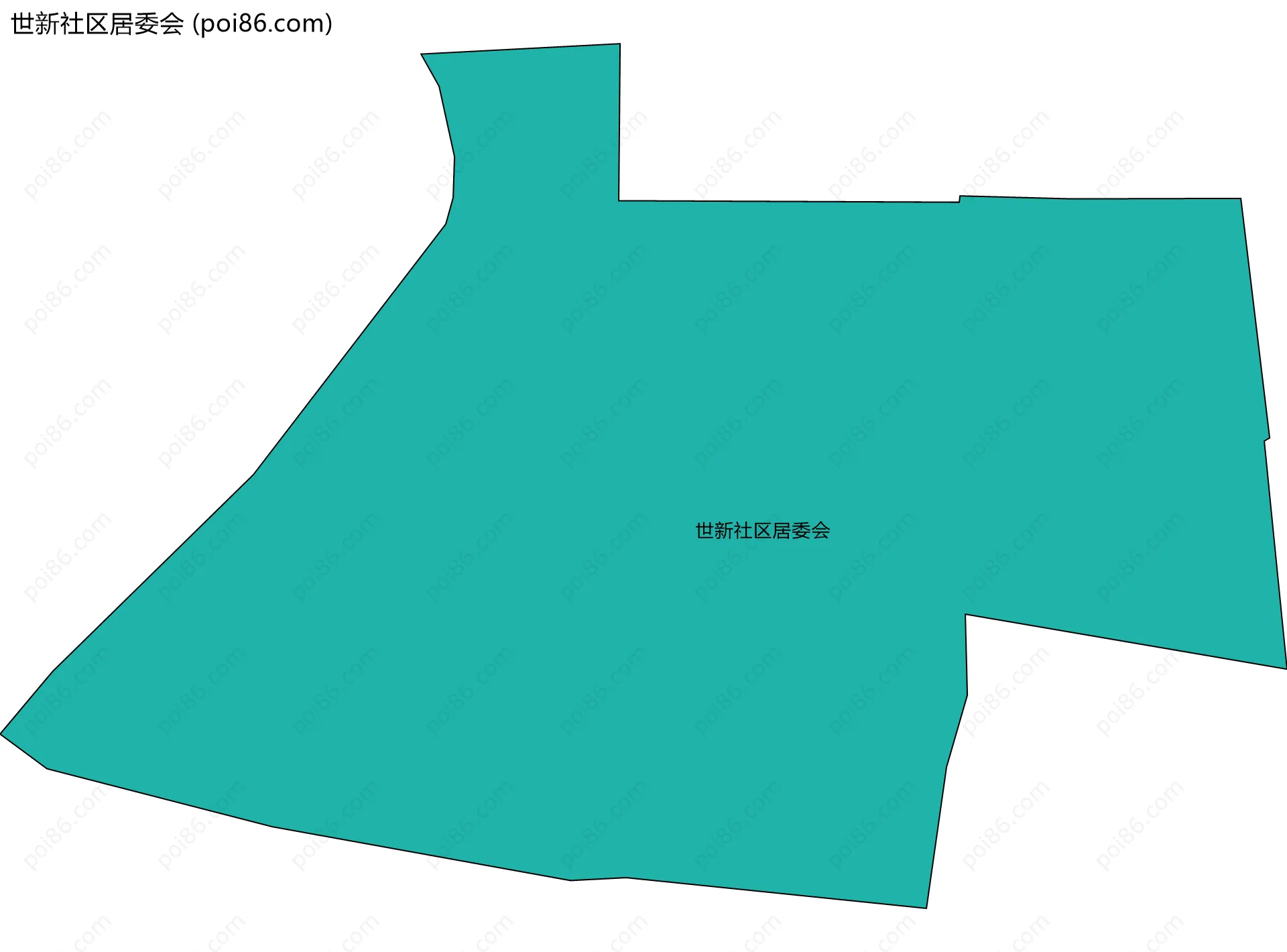 世新社区居委会边界地图