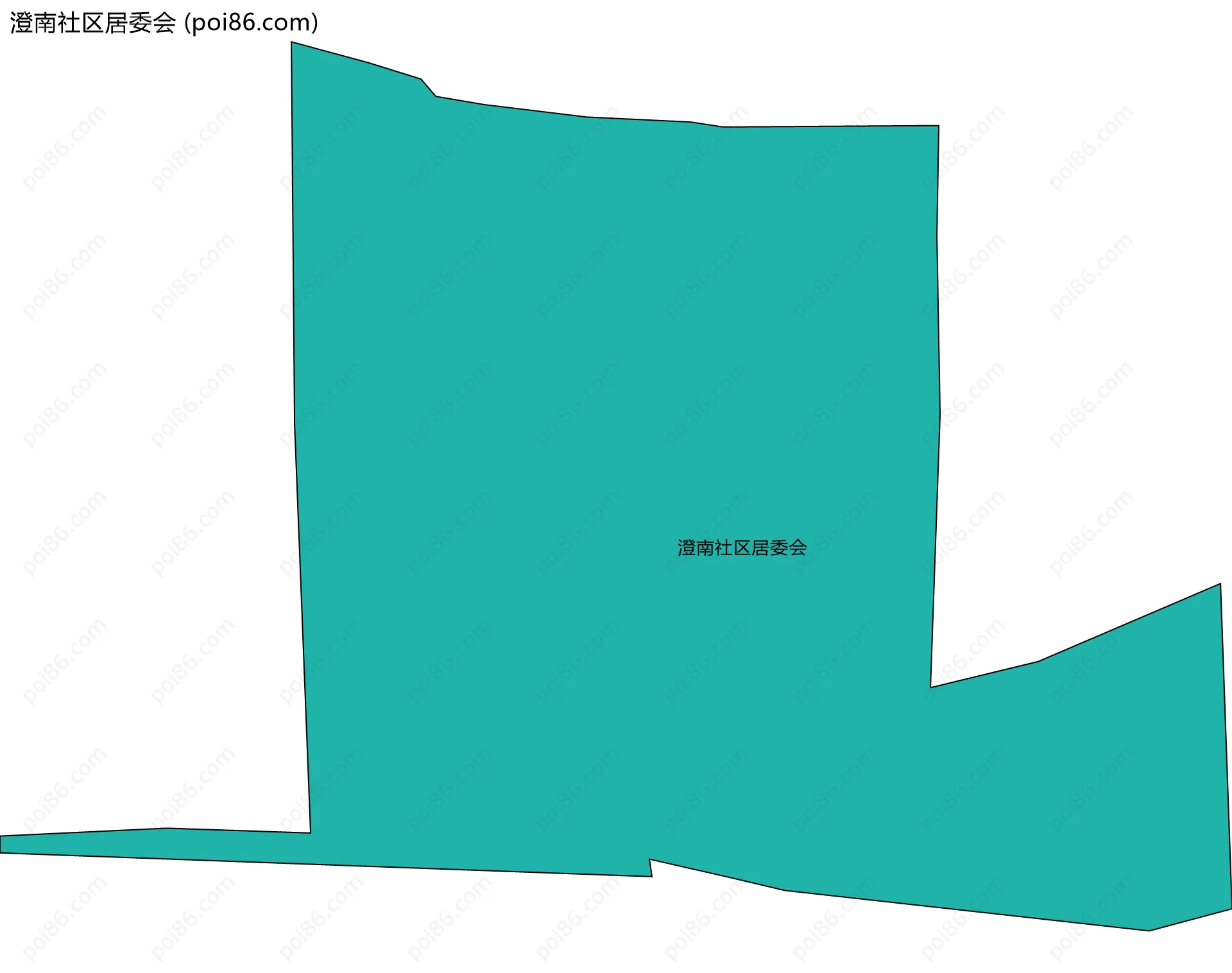 澄南社区居委会边界地图