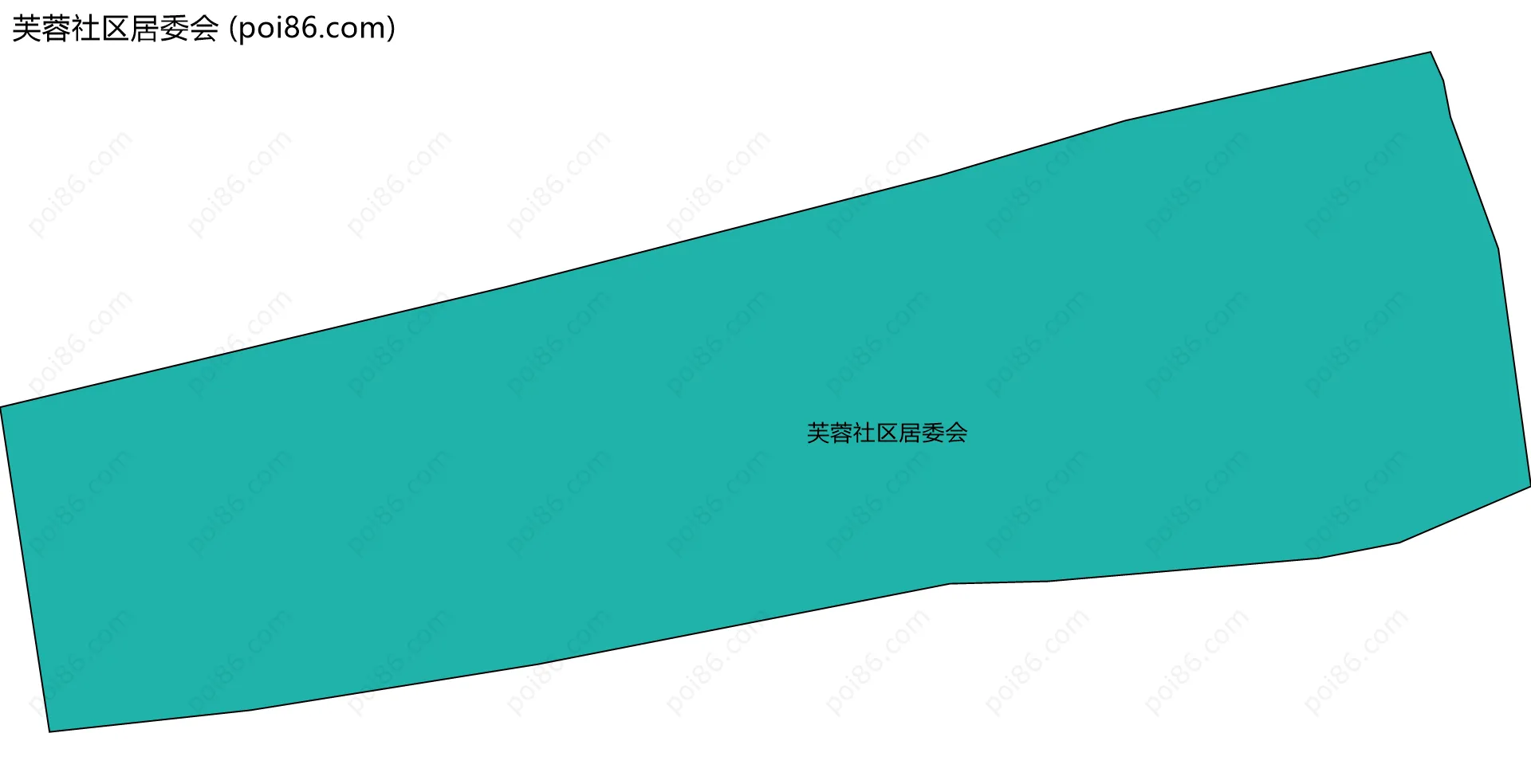 芙蓉社区居委会边界地图