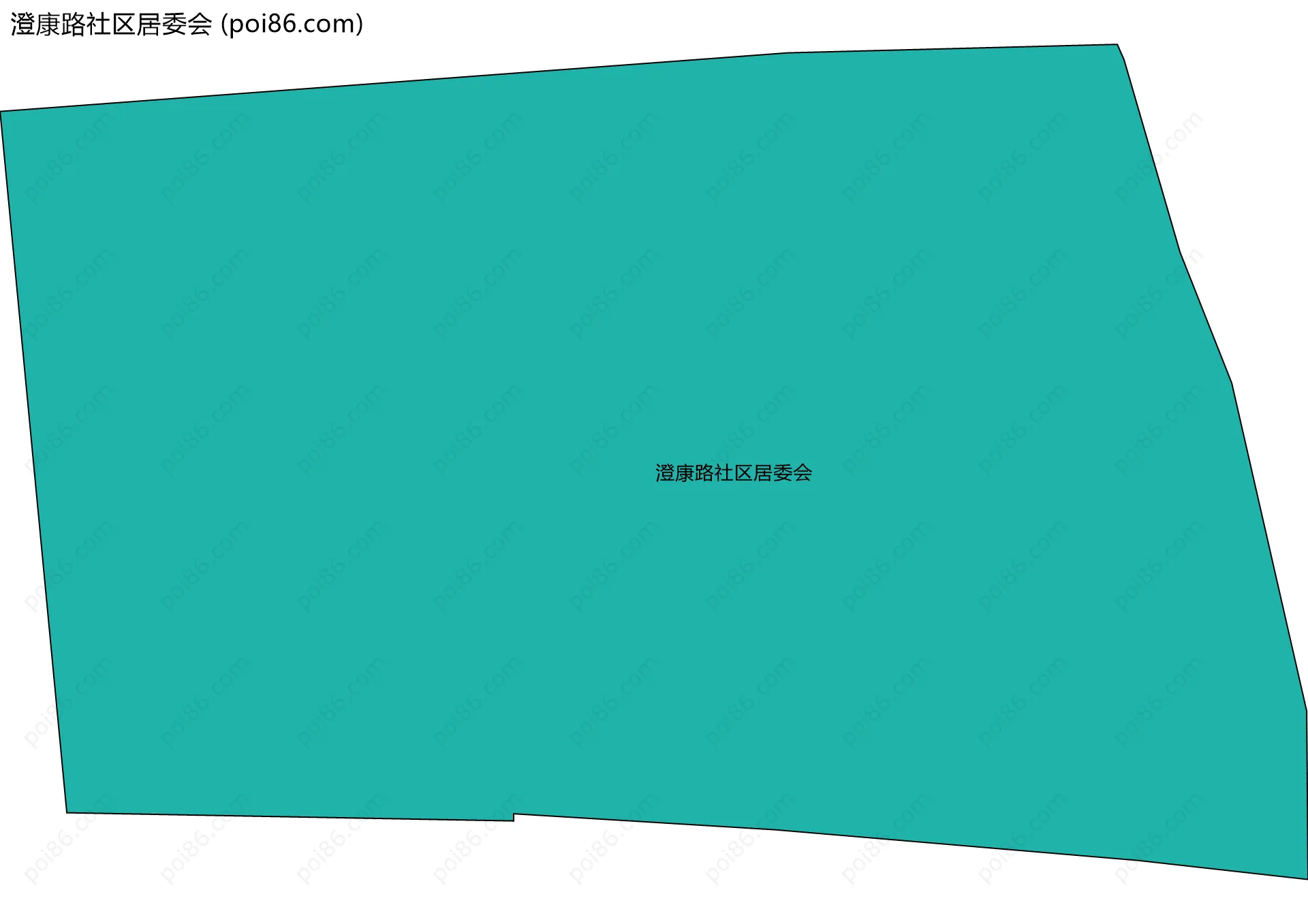 澄康路社区居委会边界地图
