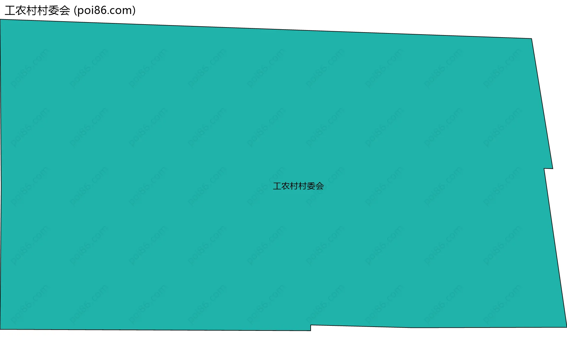 工农村村委会边界地图