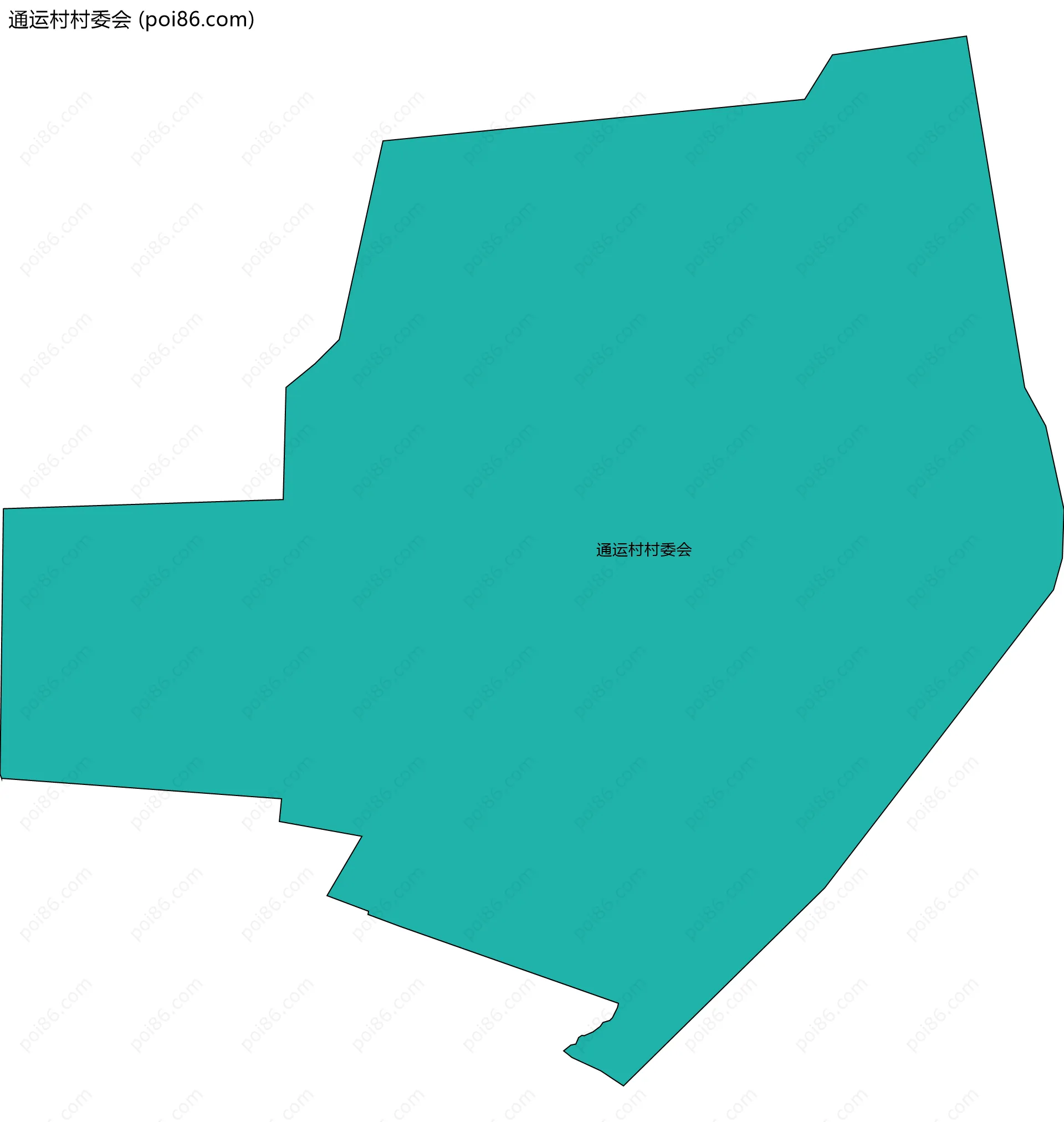 通运村村委会边界地图