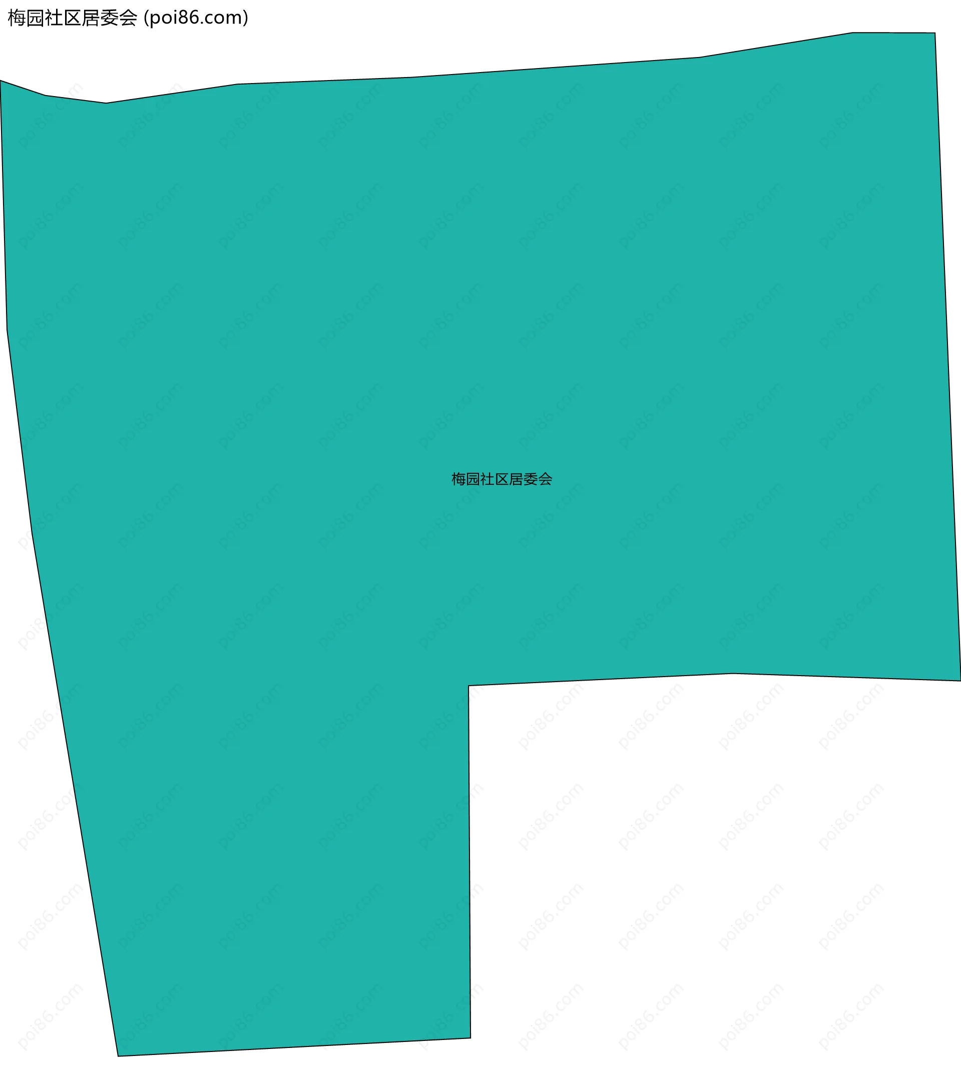 梅园社区居委会边界地图