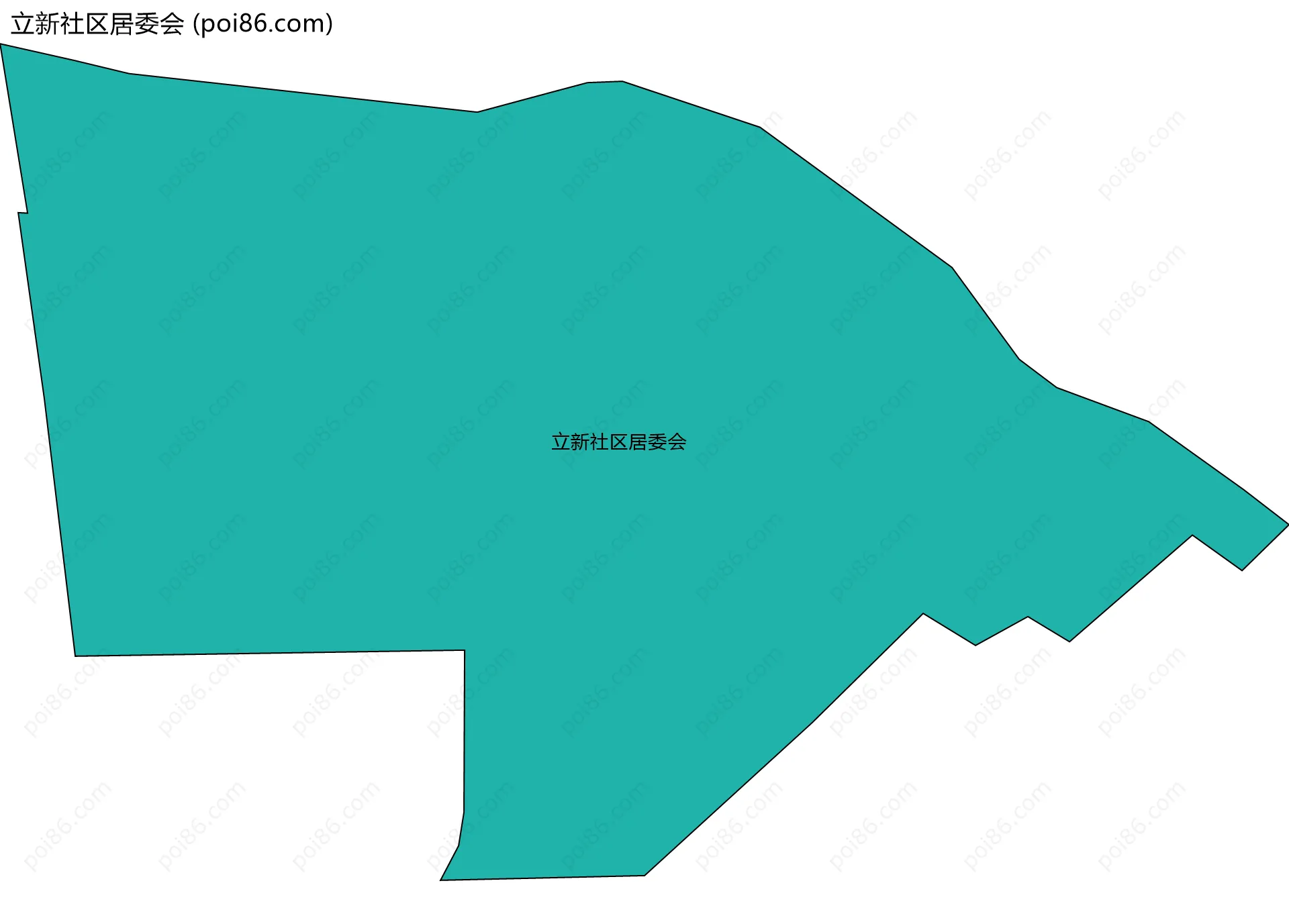立新社区居委会边界地图