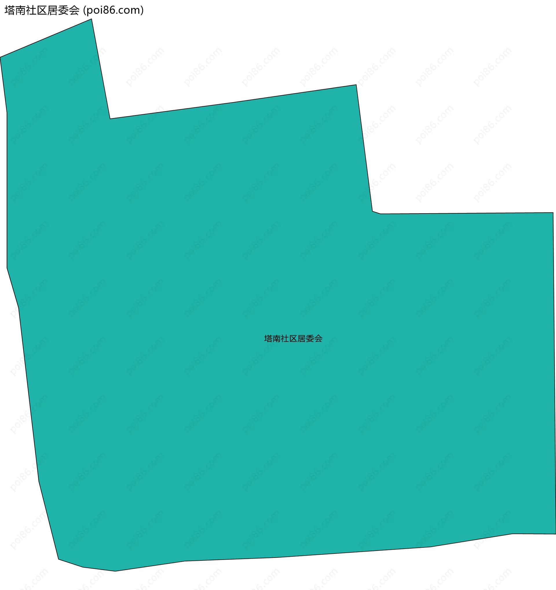 塔南社区居委会边界地图