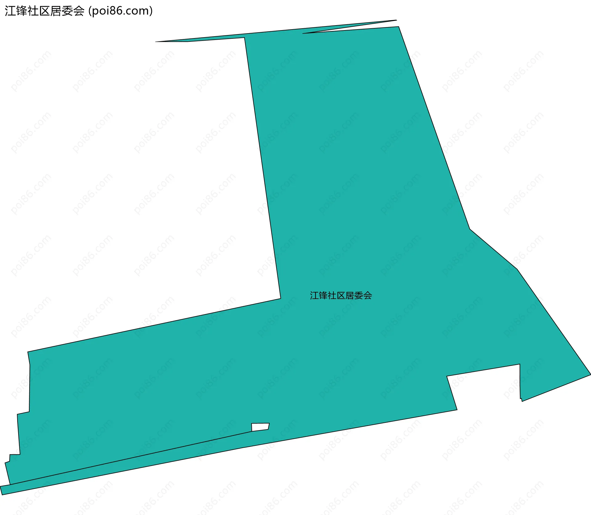 江锋社区居委会边界地图