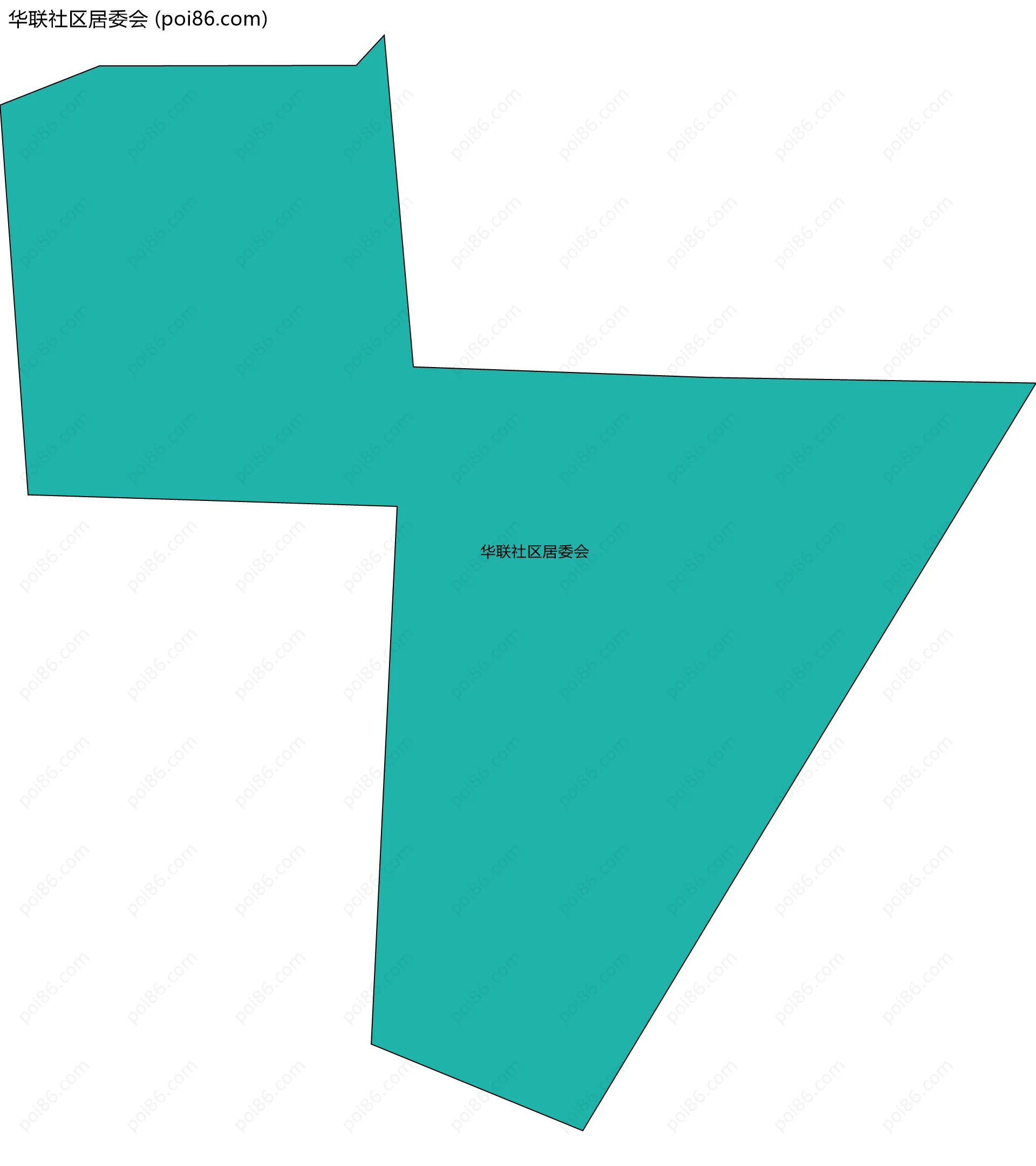 华联社区居委会边界地图