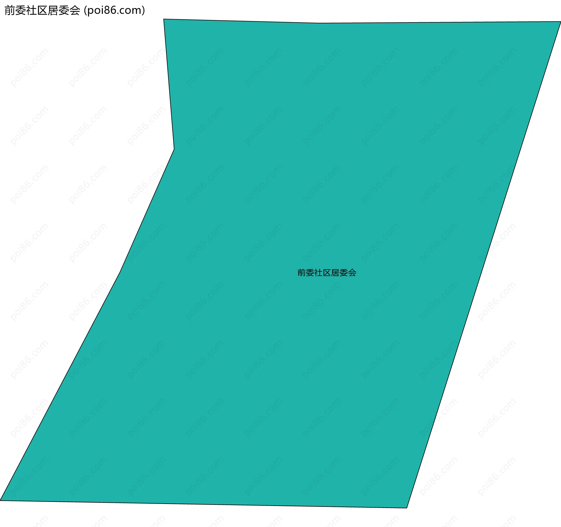 前委社区居委会边界地图