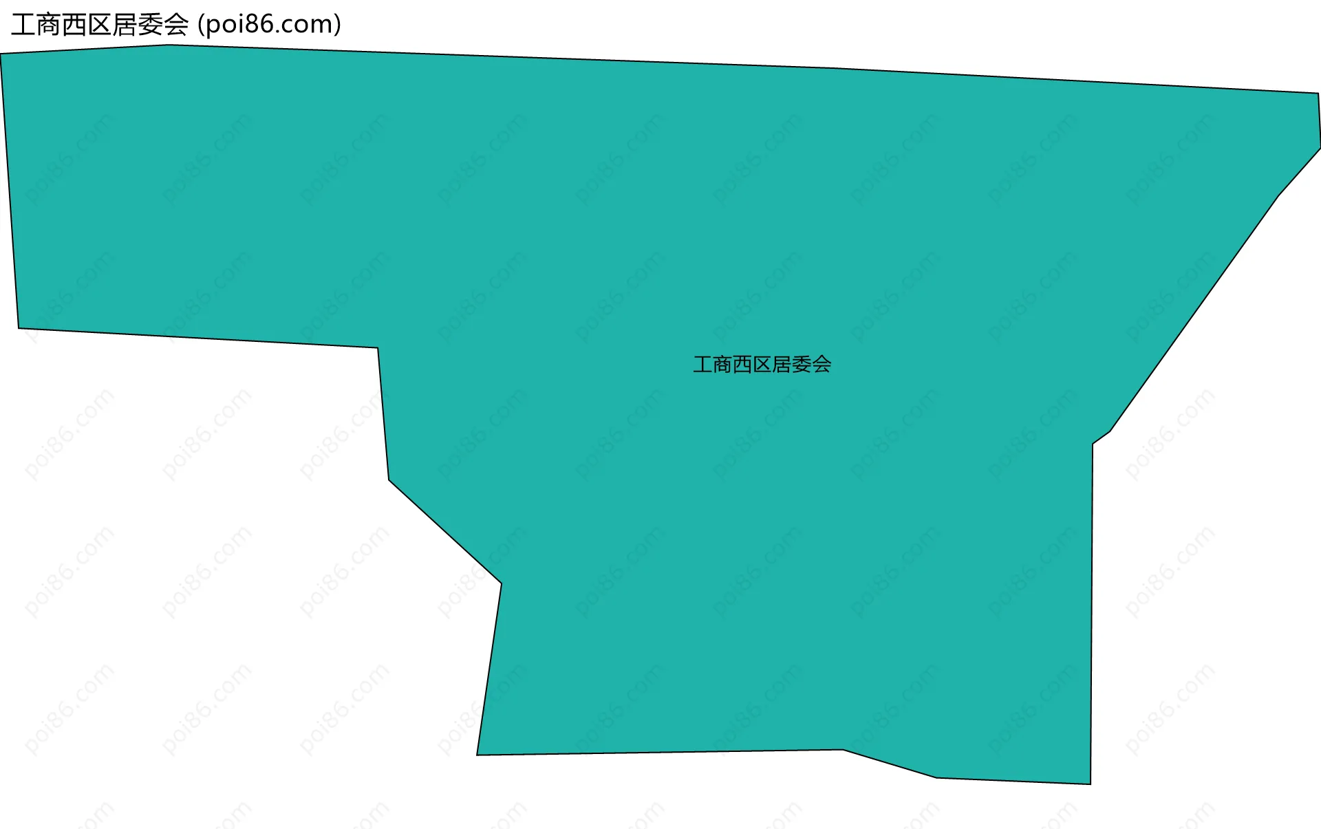 工商西区居委会边界地图