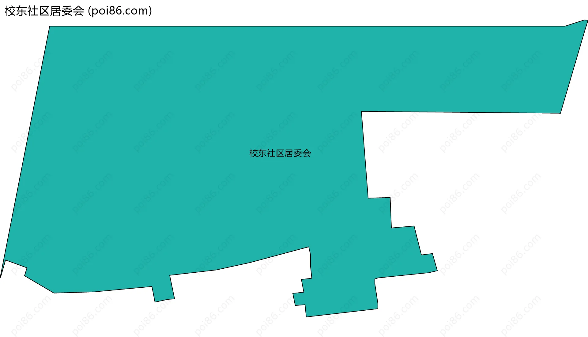 校东社区居委会边界地图
