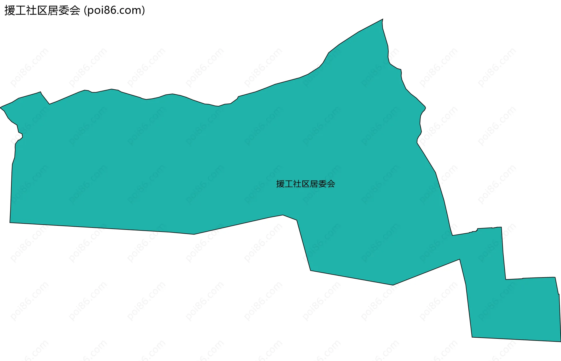 援工社区居委会边界地图