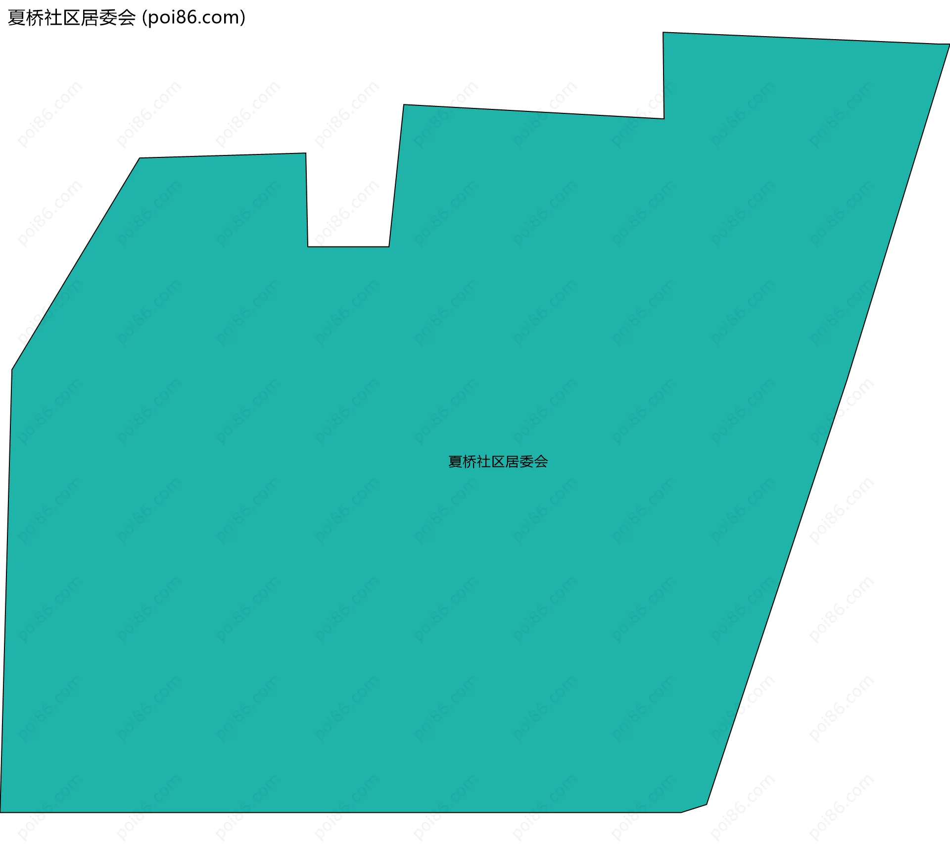 夏桥社区居委会边界地图