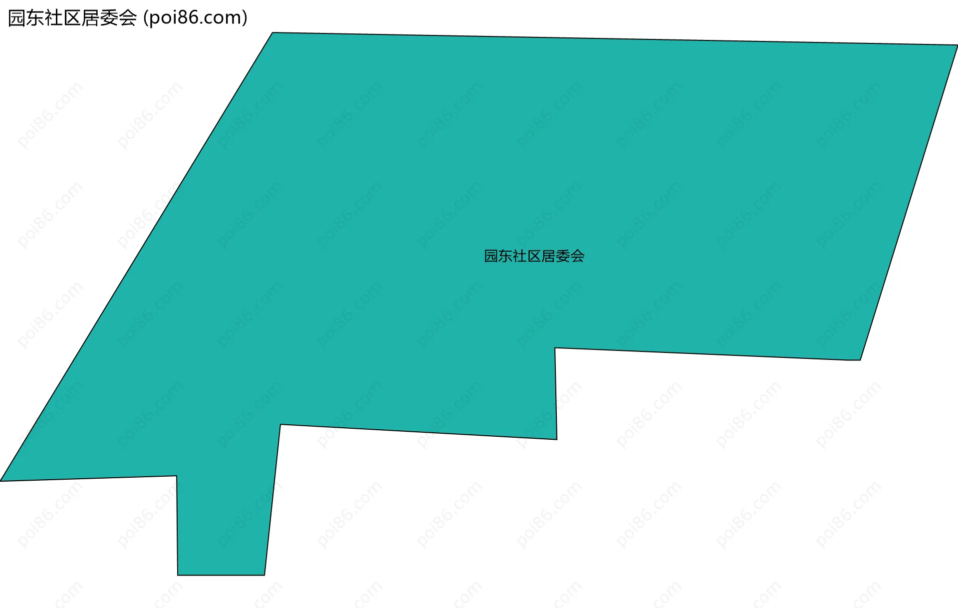园东社区居委会边界地图