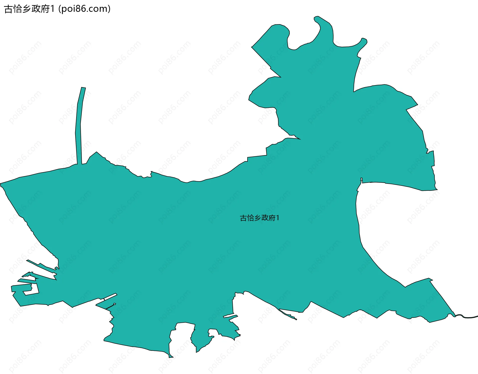 古恰乡政府1边界地图