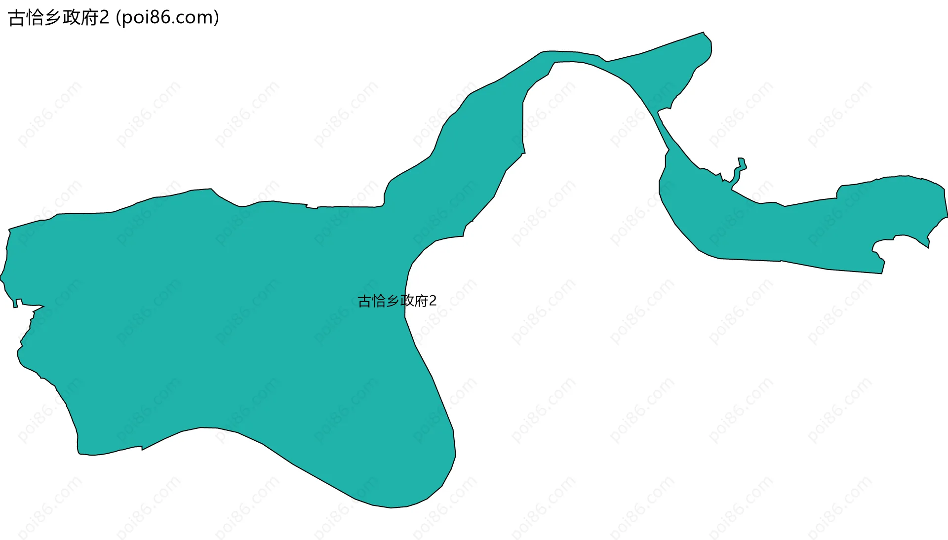 古恰乡政府2边界地图