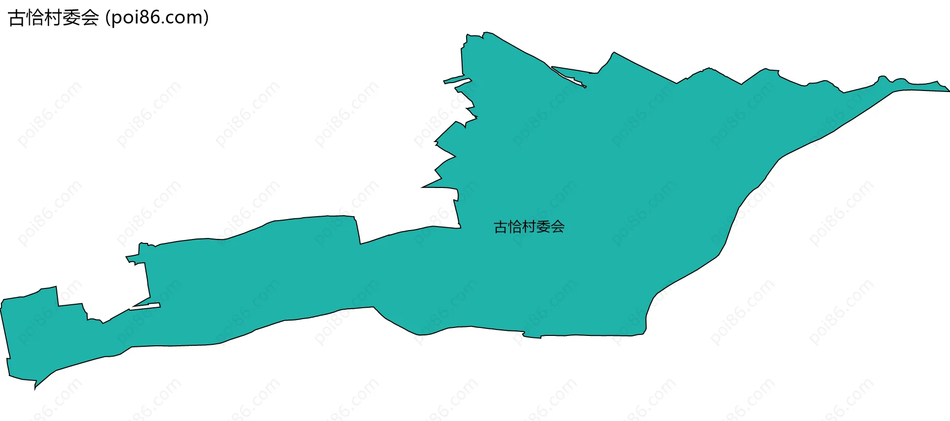 古恰村委会边界地图