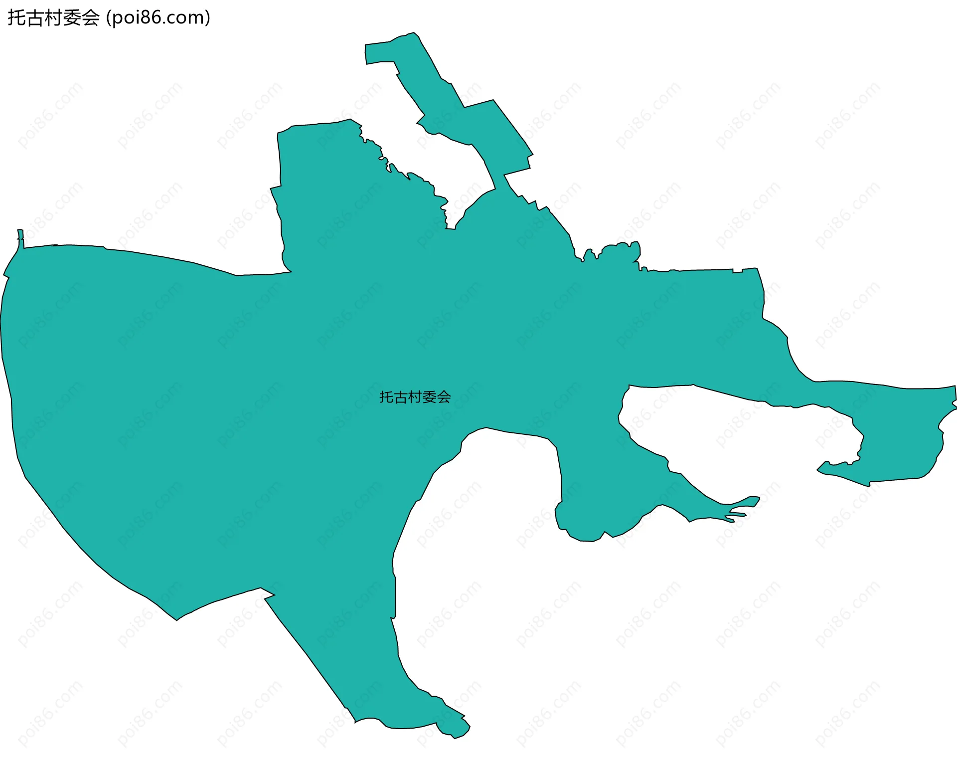 托古村委会边界地图