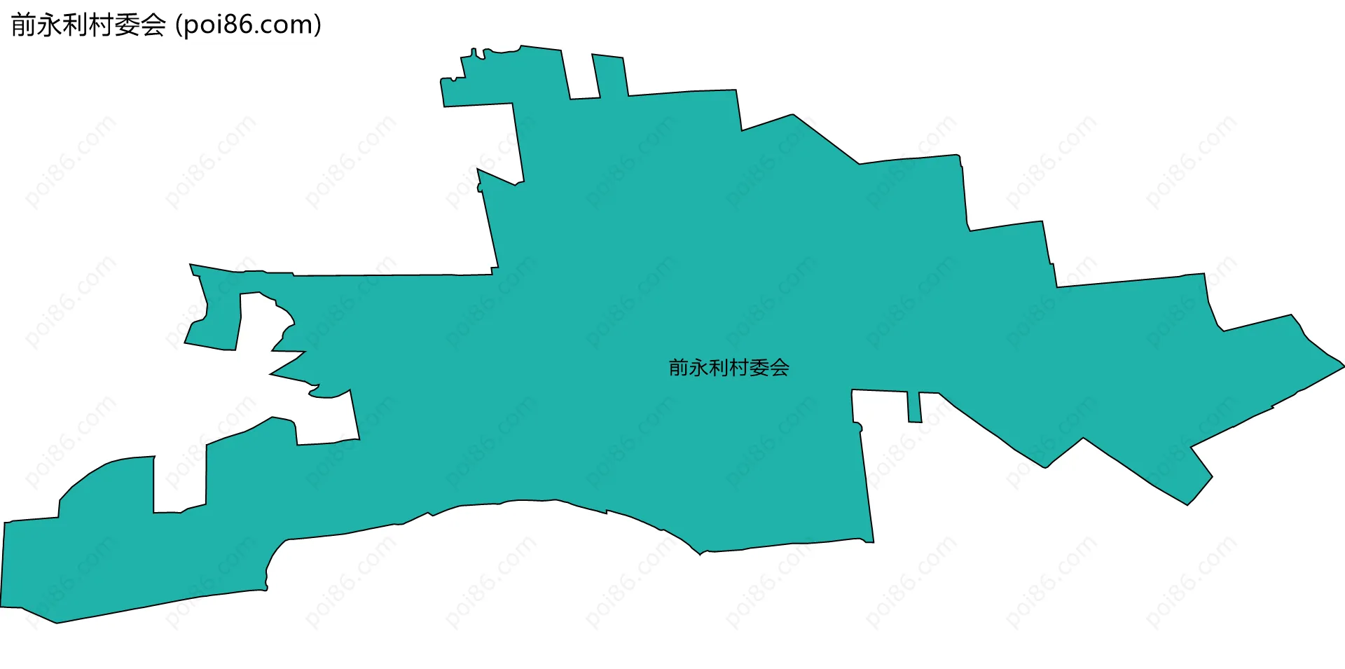 前永利村委会边界地图