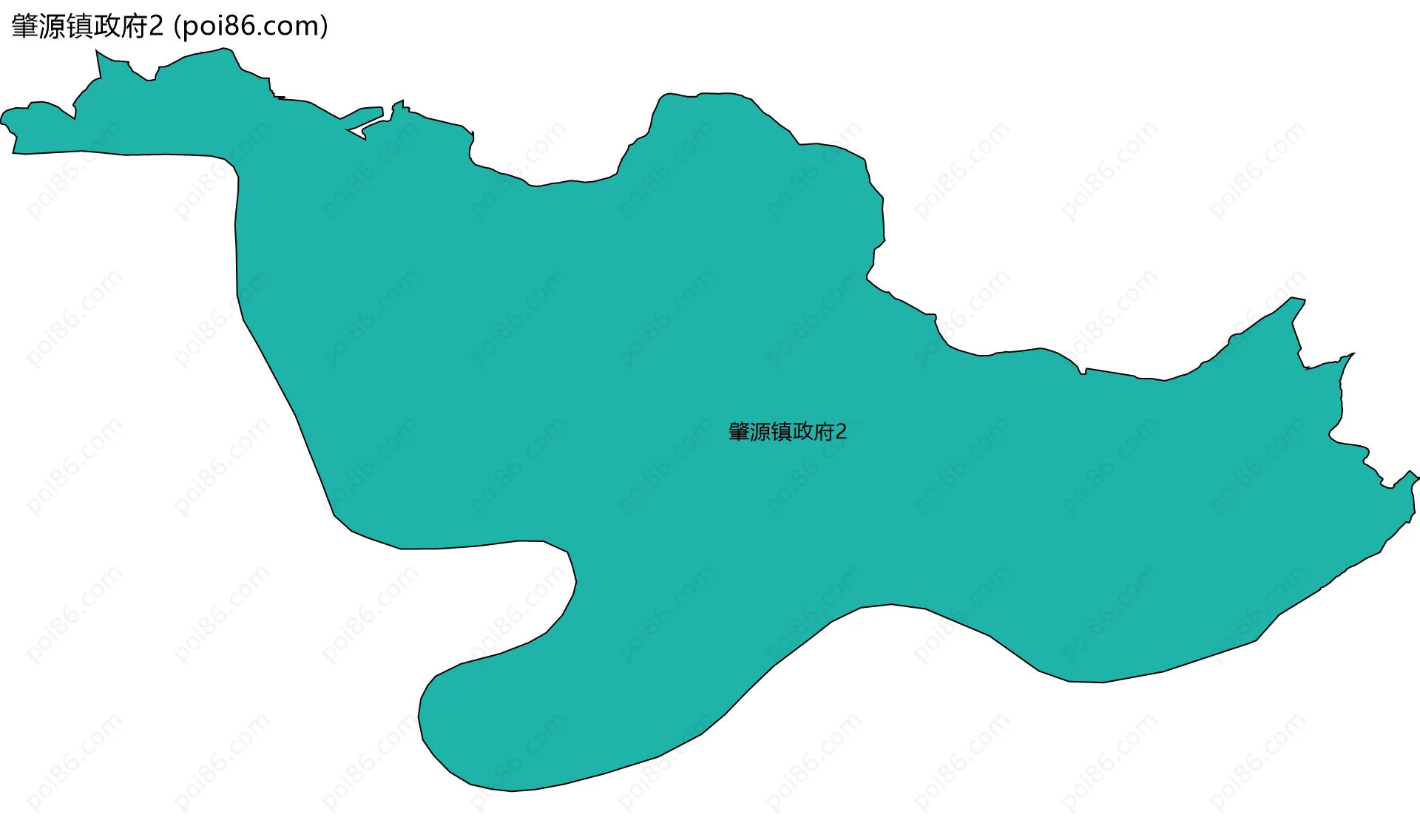 肇源镇政府2边界地图