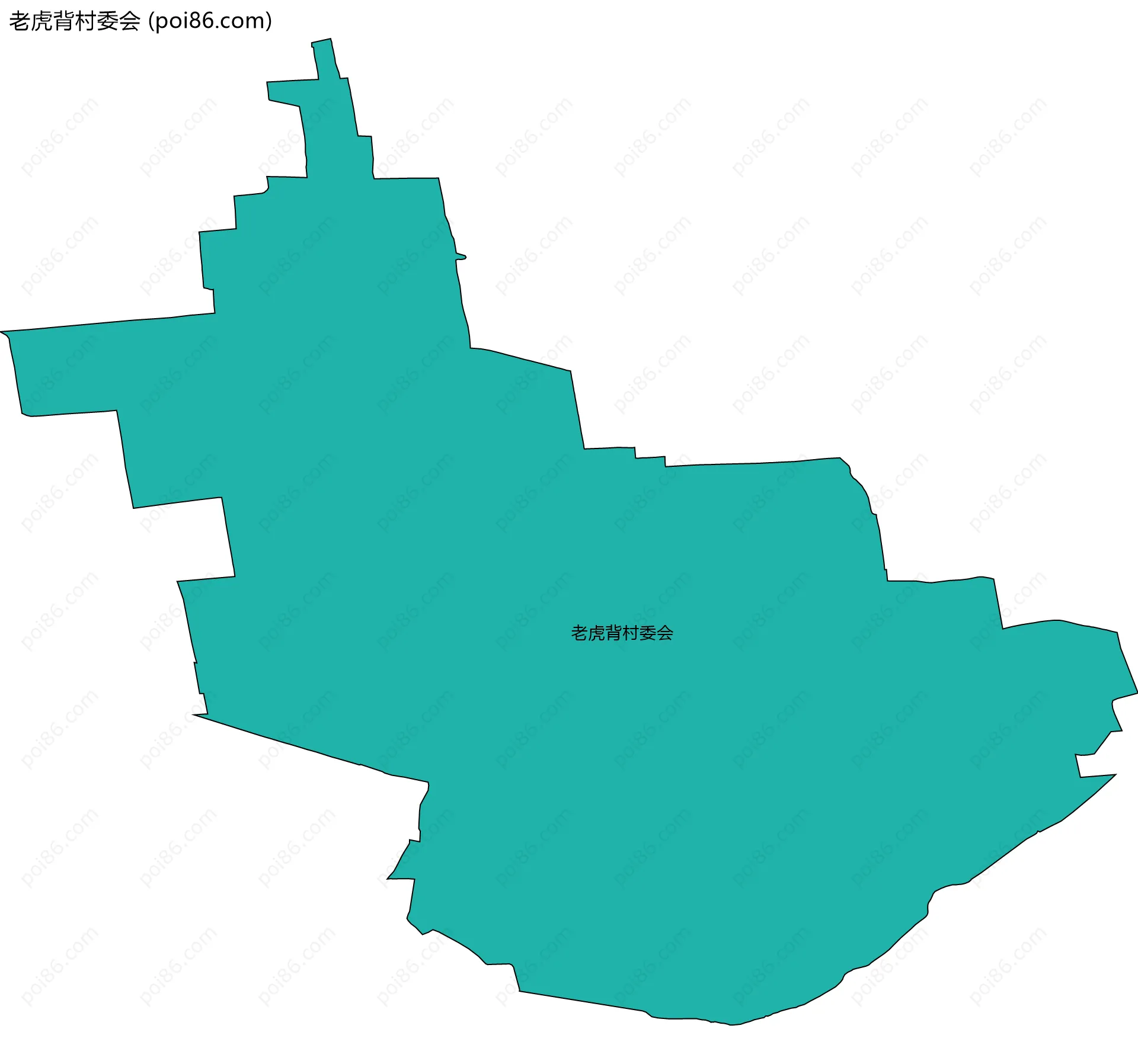 老虎背村委会边界地图