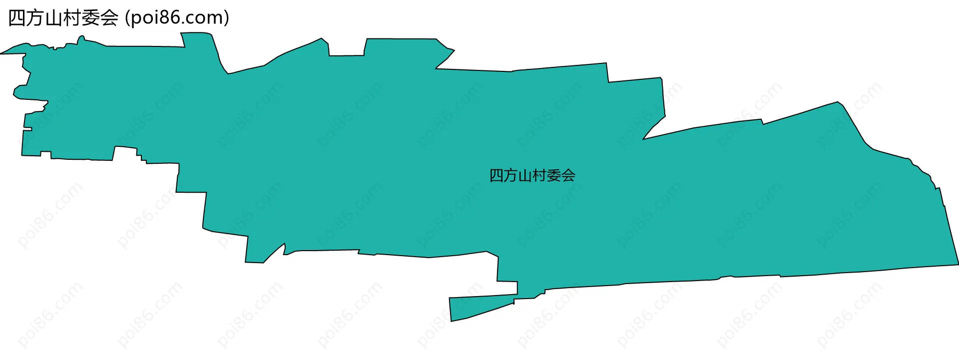 四方山村委会边界地图