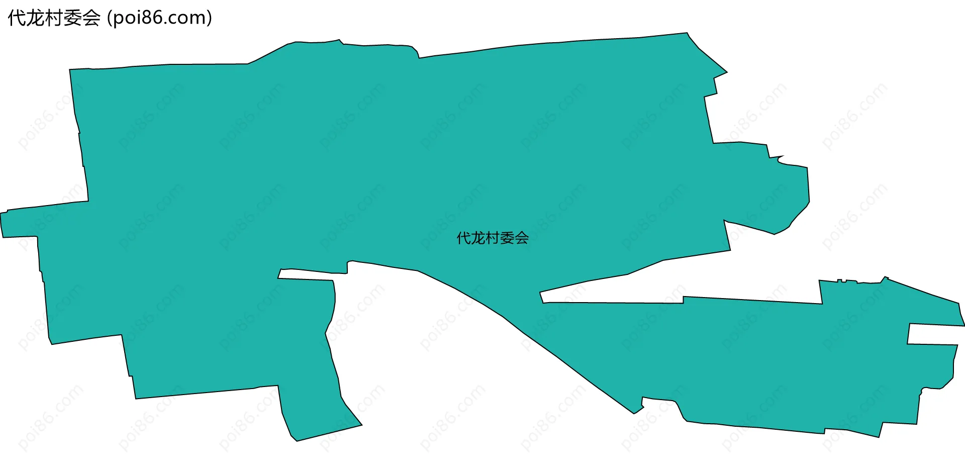 代龙村委会边界地图