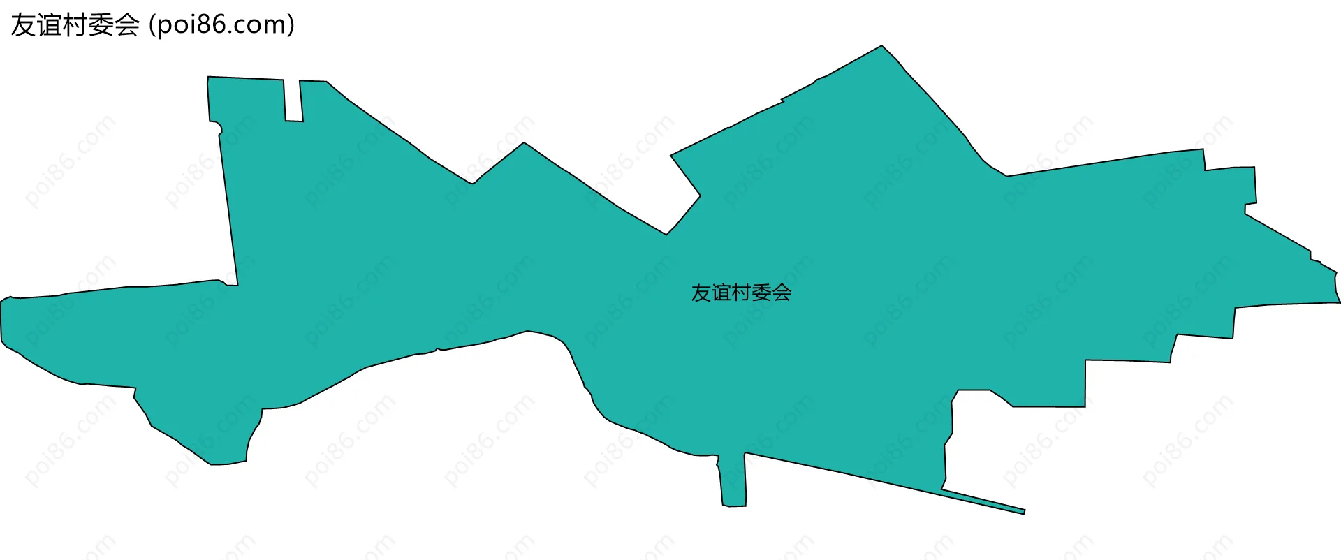 友谊村委会边界地图